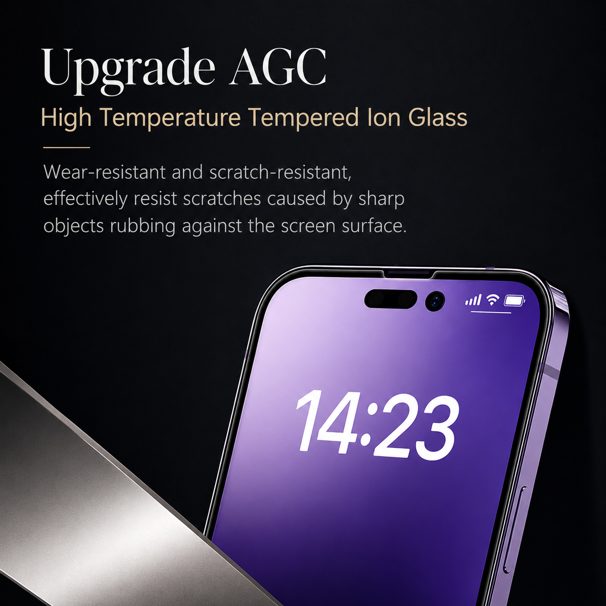 Premium iPhone Screen Protector Anti Spy Privacy Tempered Glass Anti Blue Light Matte Full Coverage Scratch Resistant Anti Fingerprint Case Friendly