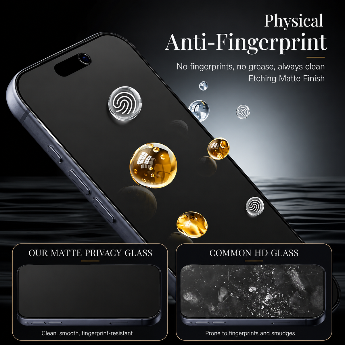 Premium iPhone Screen Protector Ceramic Film Matte Anti Glare Anti Fingerprint Scratch Resistant Flexible Protection Ultra Thin Touch Sensitive Cover