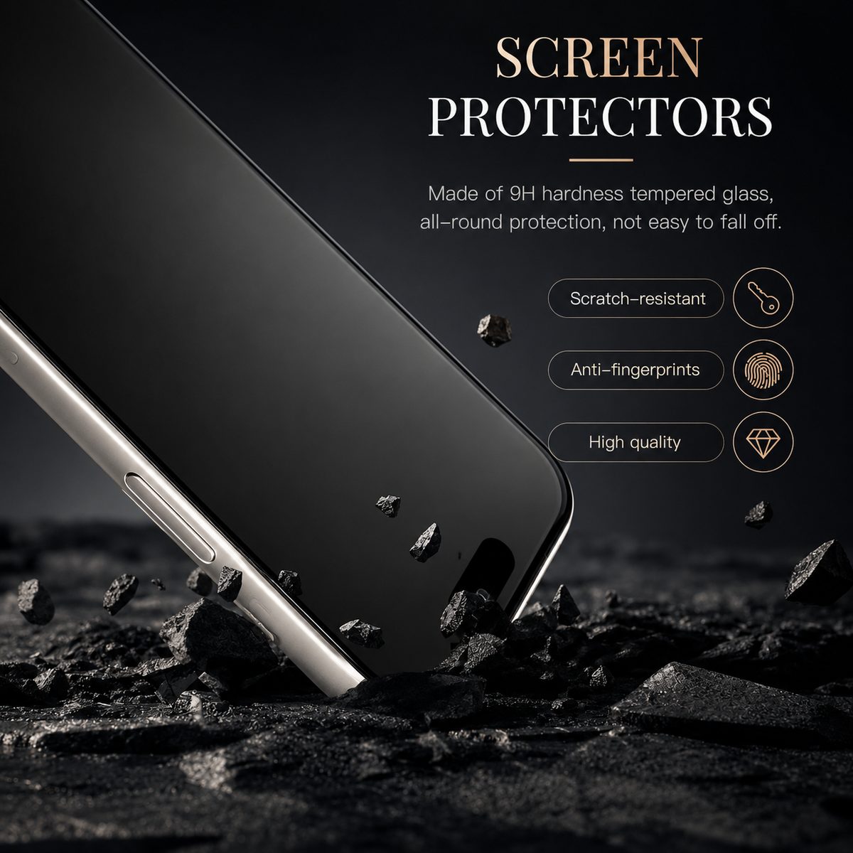 Premium iPhone Screen Protector Ceramic Film Matte Anti Glare Anti Fingerprint Scratch Resistant Flexible Protection Ultra Thin Touch Sensitive Cover