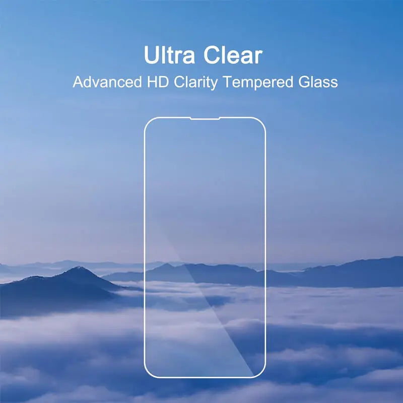 Premium iPhone Screen Protector Tempered Glass HD Clear Anti Fingerprint Scratch Resistant Ultra Thin Case Friendly