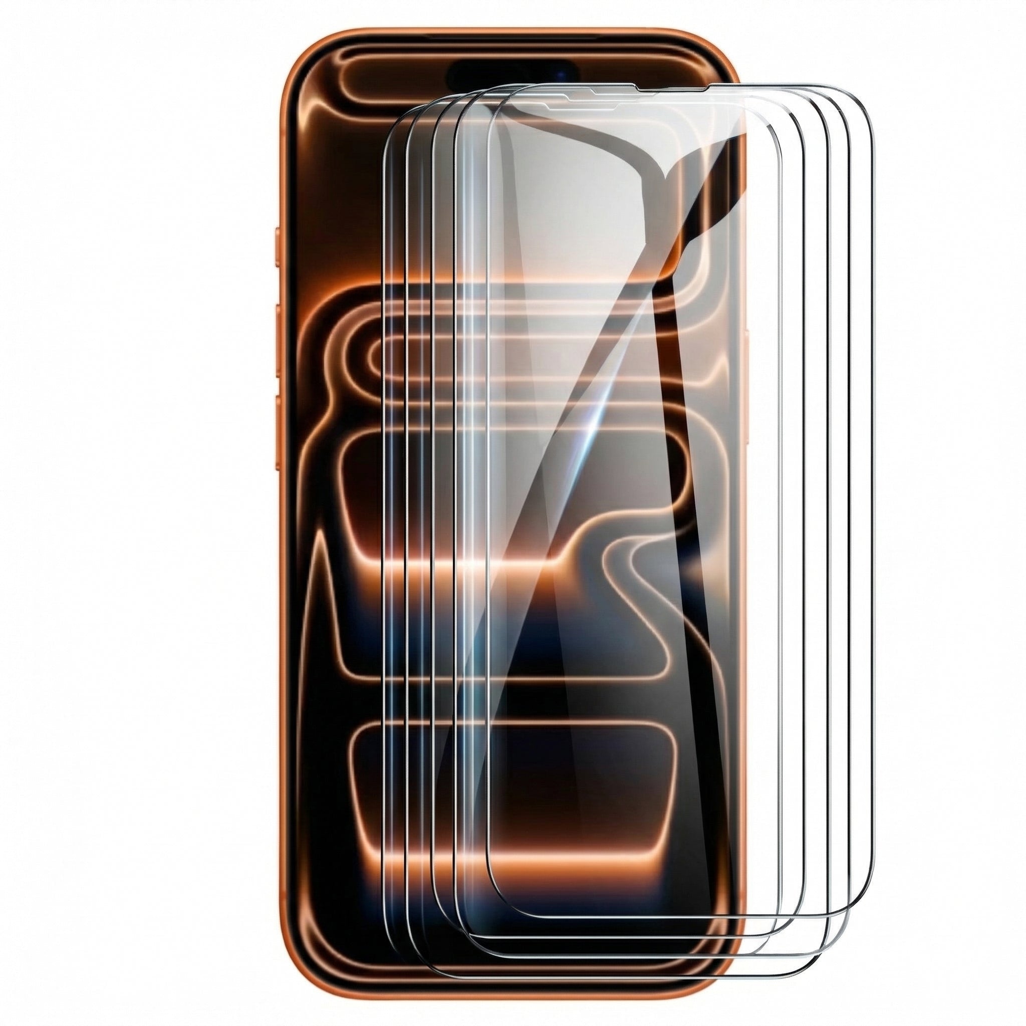 Premium iPhone Screen Protector Tempered Glass HD Clear Anti Fingerprint Scratch Resistant Ultra Thin Case Friendly