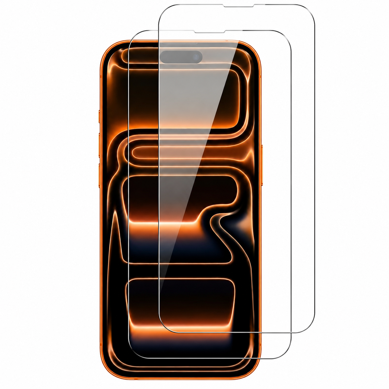 Premium iPhone Screen Protector Tempered Glass HD Clear Anti Fingerprint Scratch Resistant Ultra Thin Case Friendly Bubble Free Display Protection