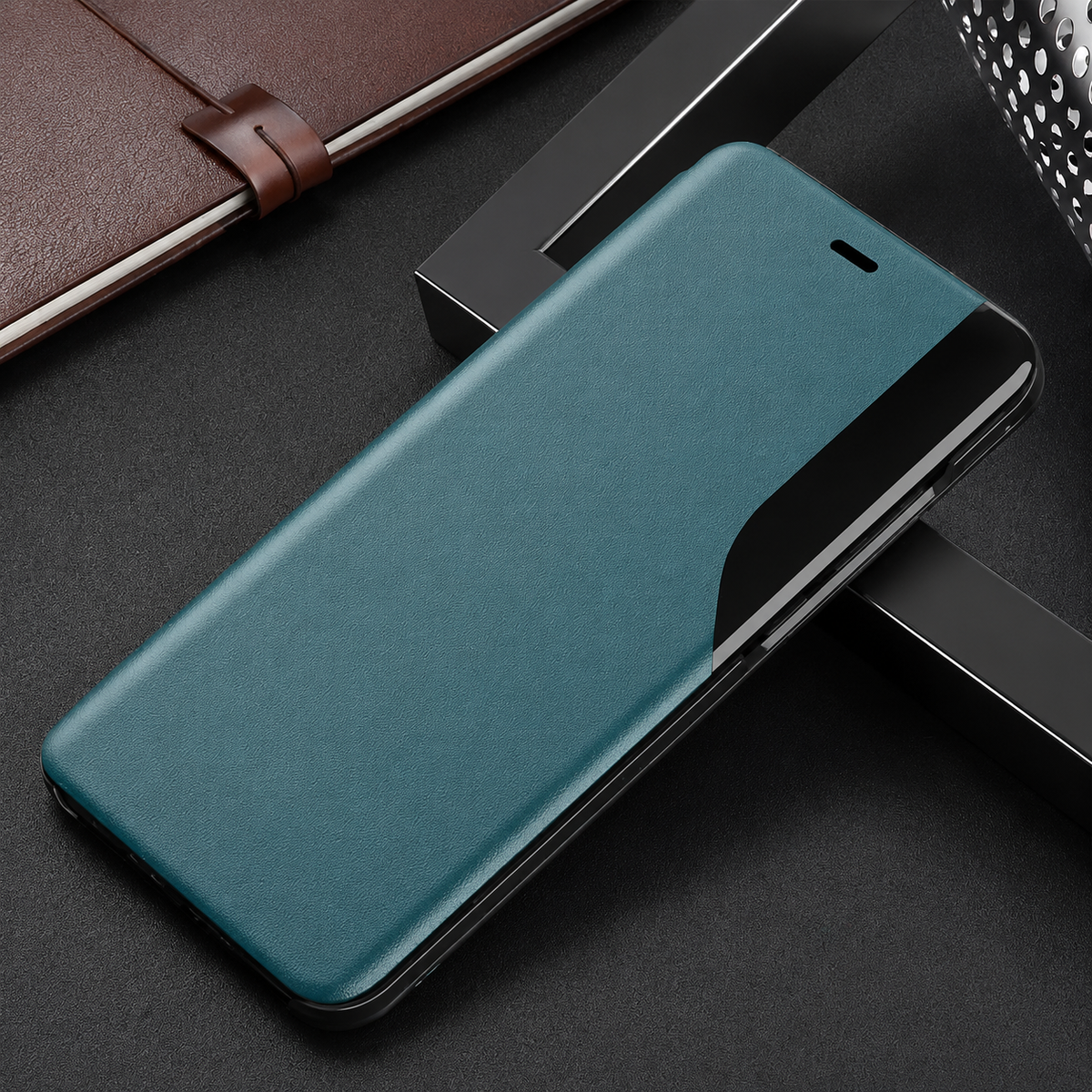 Premium iPhone Wallet Case MagSafe Compatible Magnetic Flip Cover PU Leather Card Holder Kickstand Shockproof Protective Full Coverage Camera Lens Guard Design