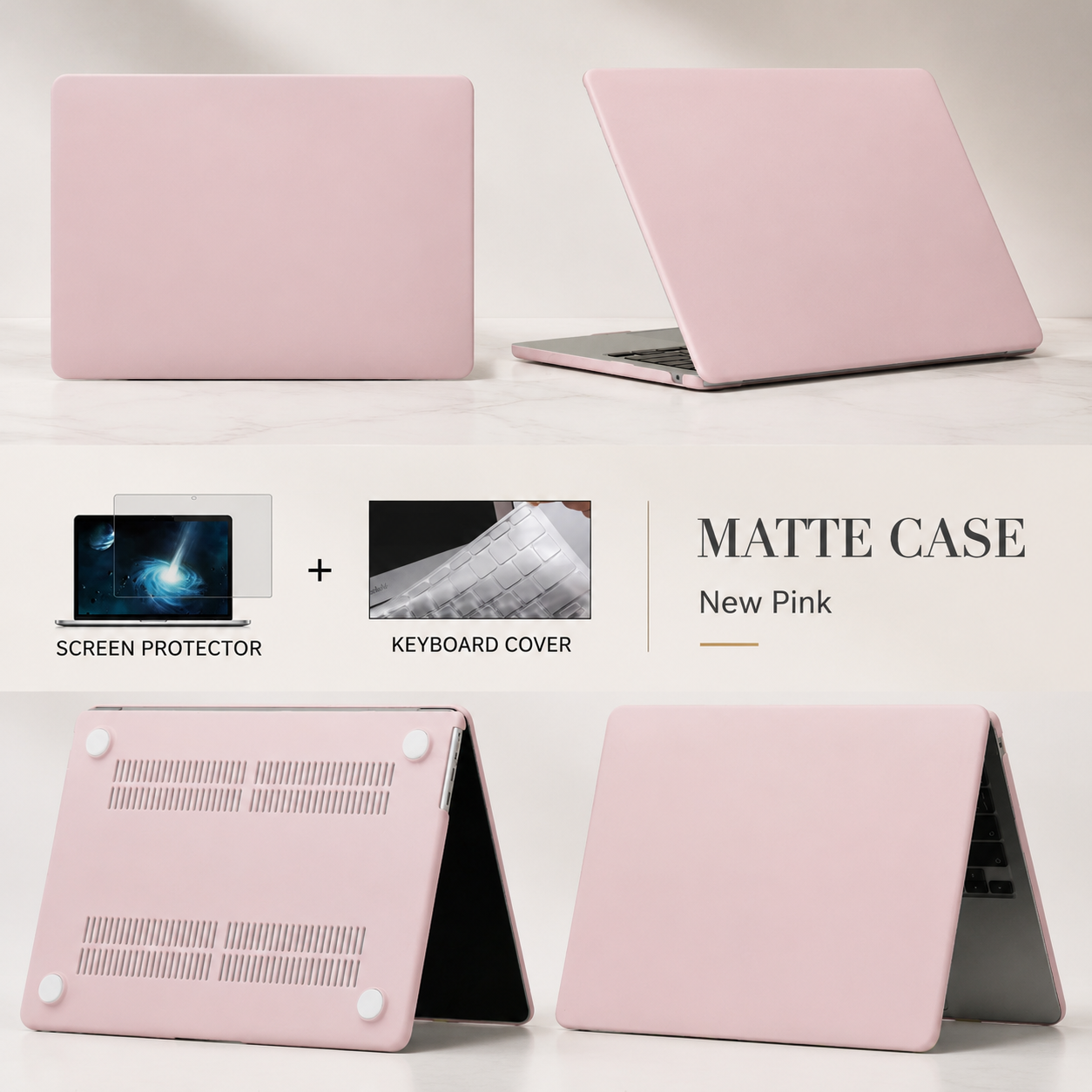 Premium Laptop Case Hard Shell Protective Cover Ultra Thin Scratch Resistant Lightweight Sleeve MacBook Compatible Portable Everyday Protection