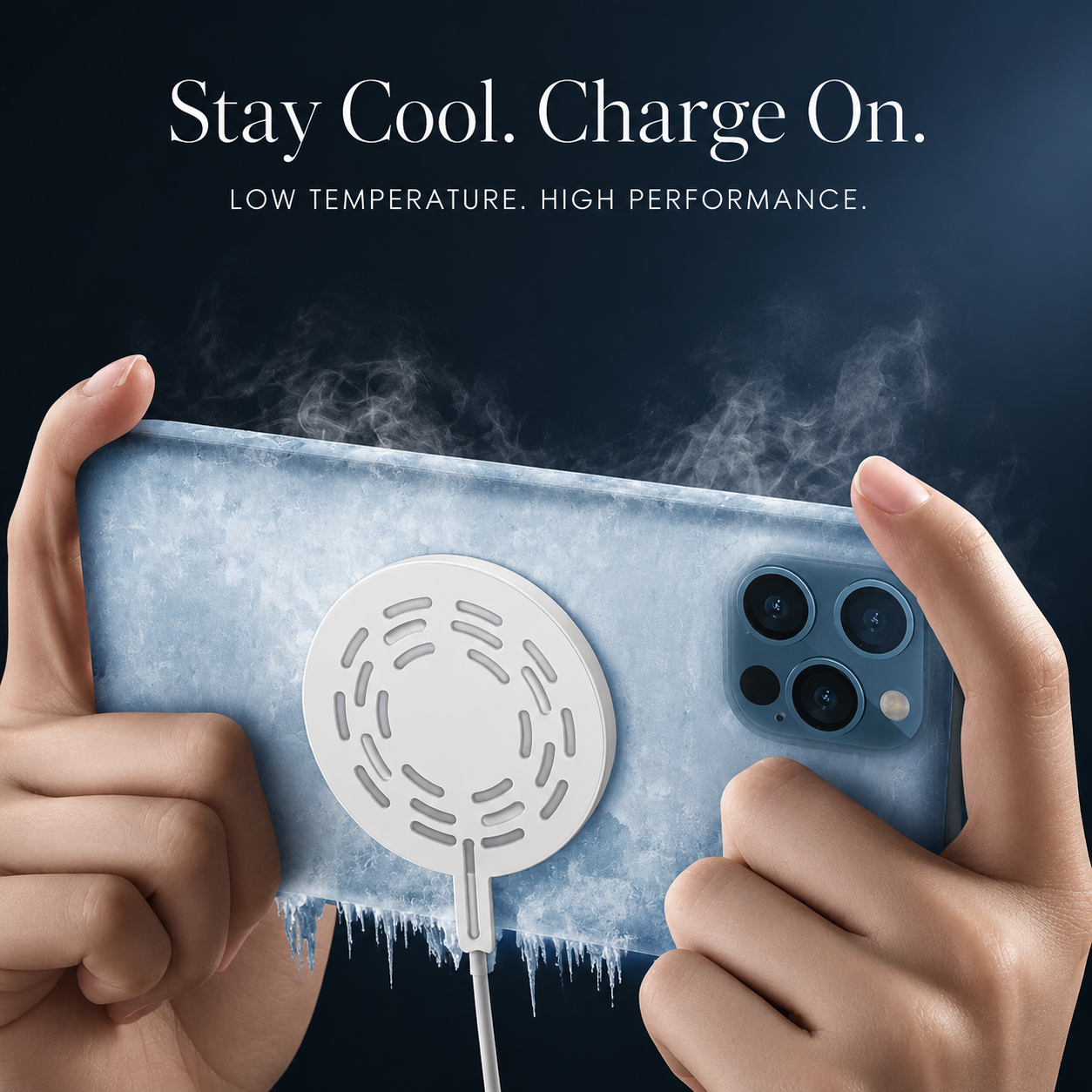Premium Wireless Charger Magnetic Charging Pad MagSafe Compatible Fast Wireless Charging Slim Portable Charging Dock for Phones Earbuds Travel
