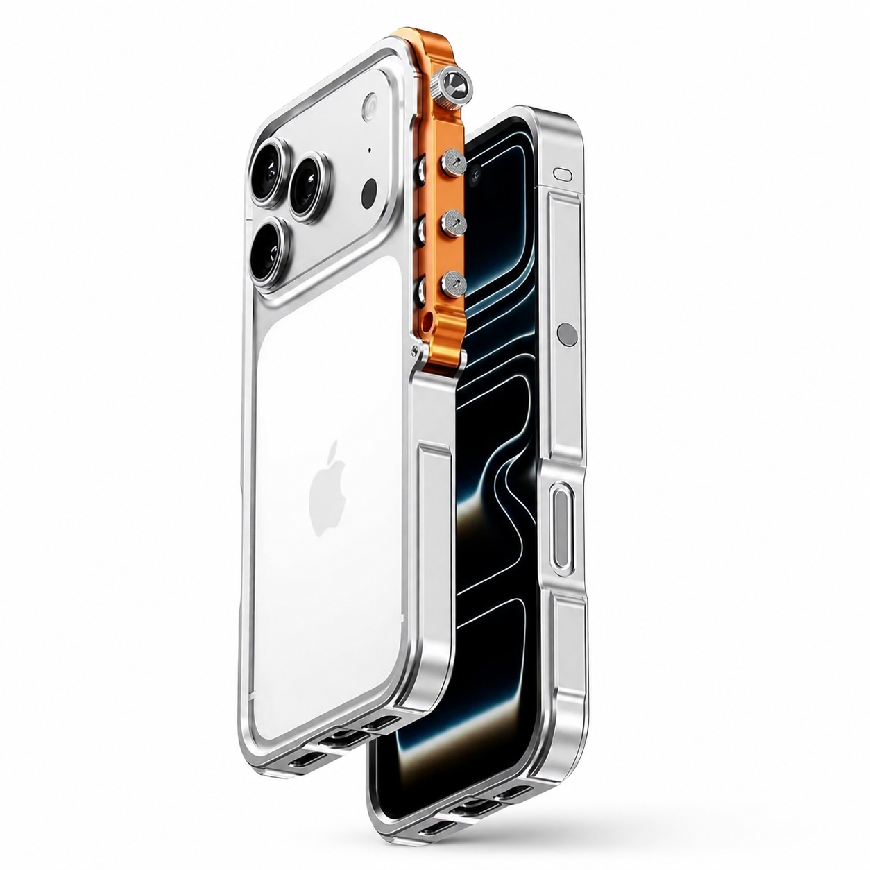 Premium iPhone Case Aluminum Alloy Bumper Protective Cover Shockproof Metal Frame Rugged Edge Protection Lightweight Non Slip Open Back Full Coverage Design