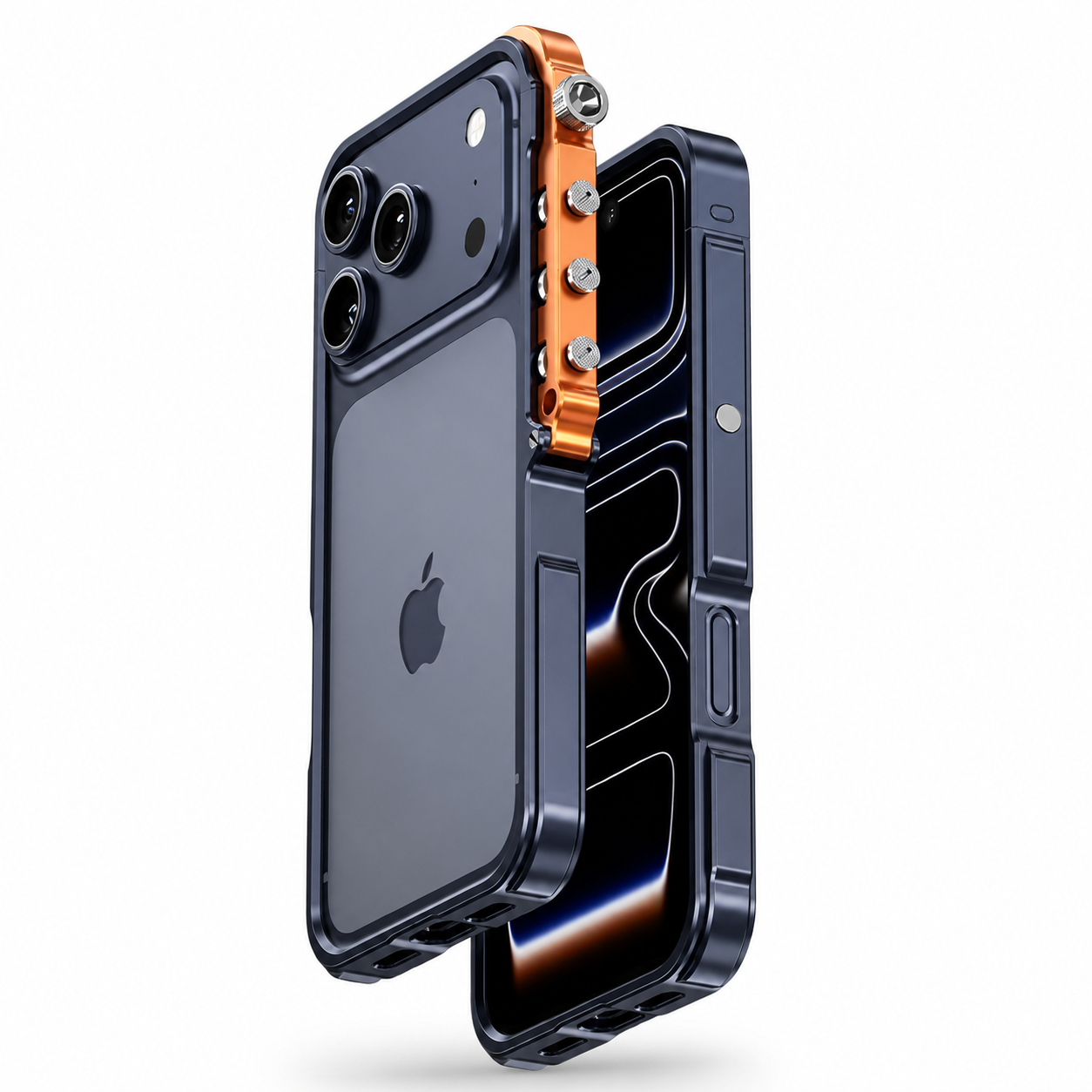 Premium iPhone Case Aluminum Alloy Bumper Protective Cover Shockproof Metal Frame Rugged Edge Protection Lightweight Non Slip Open Back Full Coverage Design