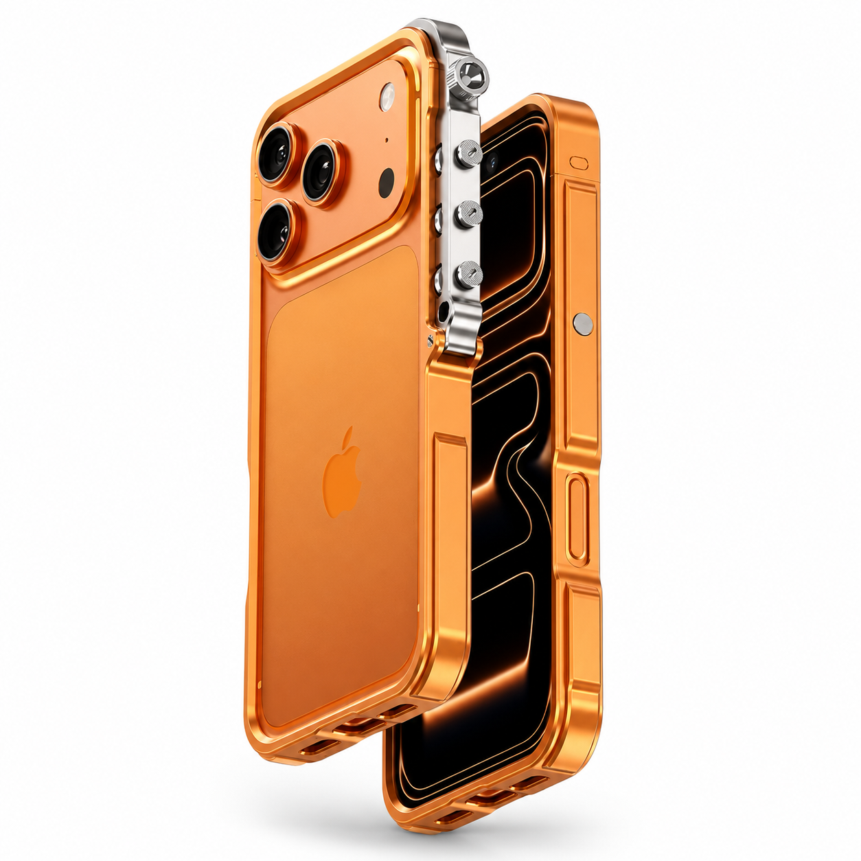 Premium iPhone Case Aluminum Alloy Bumper Protective Cover Shockproof Metal Frame Rugged Edge Protection Lightweight Non Slip Open Back Full Coverage Design