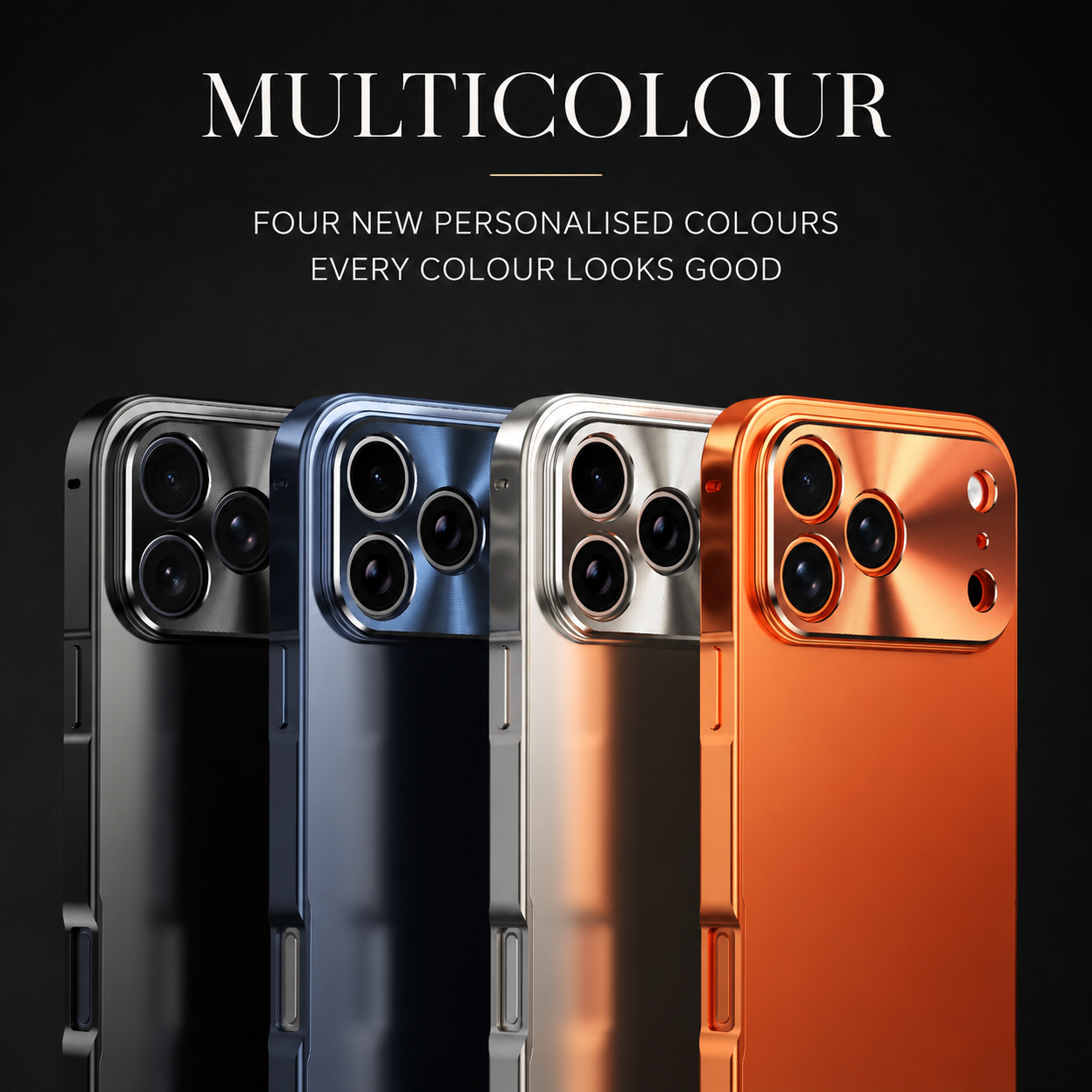Premium iPhone Case Aluminum Alloy Frame Frosted PC Back Ultra Thin Matte Cover Shockproof Protective Anti Scratch Slim Full Coverage Design