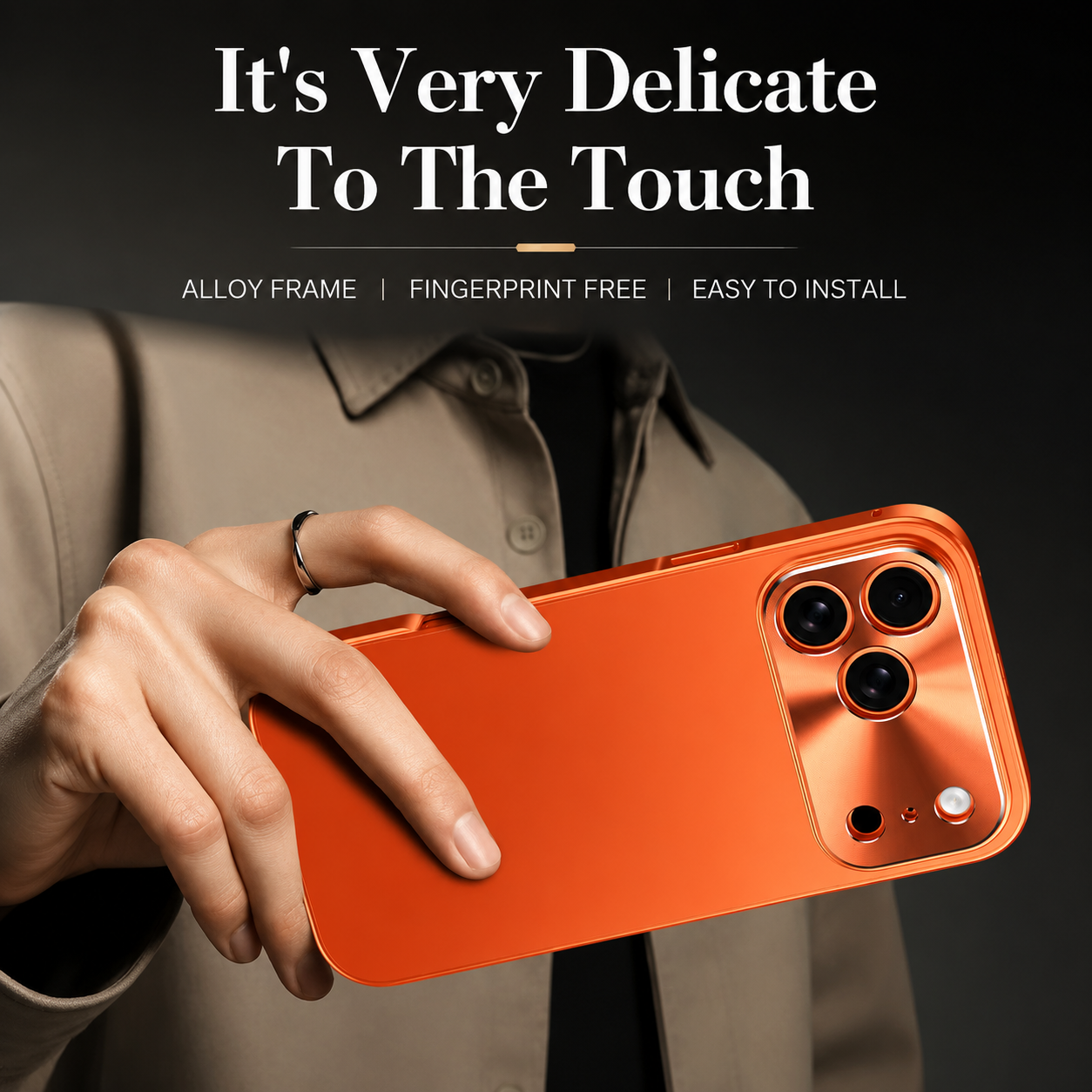 Premium iPhone Case Aluminum Alloy Frame Frosted PC Back Ultra Thin Matte Cover Shockproof Protective Anti Scratch Slim Full Coverage Design