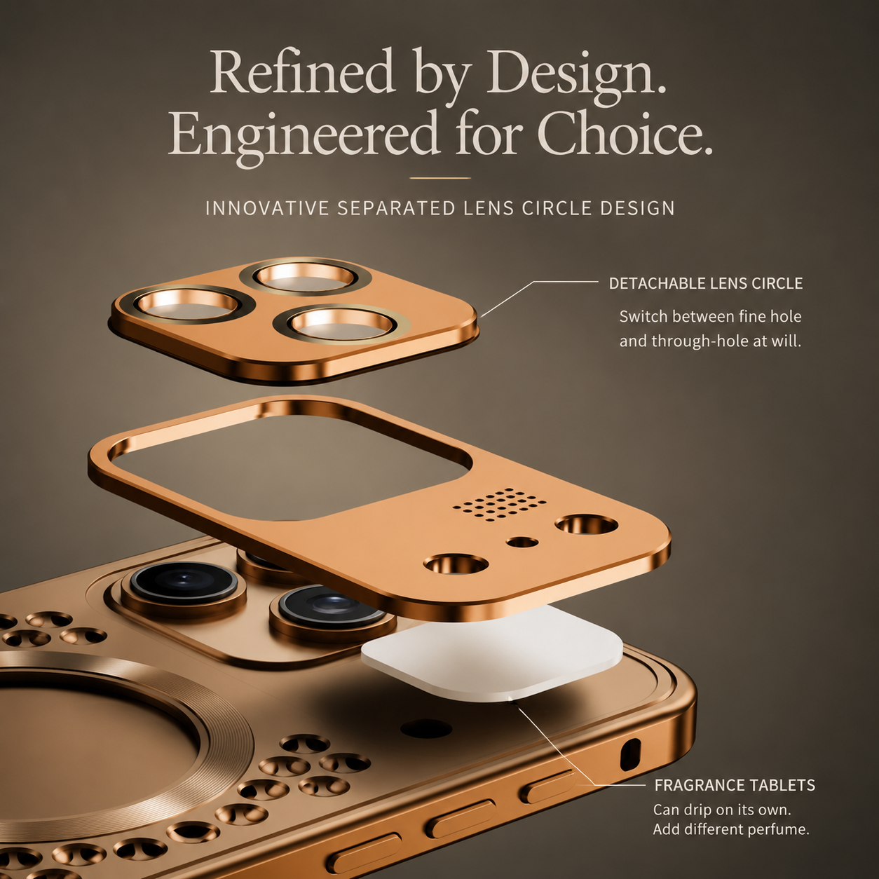 Premium iPhone Case Aluminum Alloy Magnetic Cover Heat Dissipation Metal Frame Shockproof Camera Lens Guard Slim Lightweight Full Coverage Design