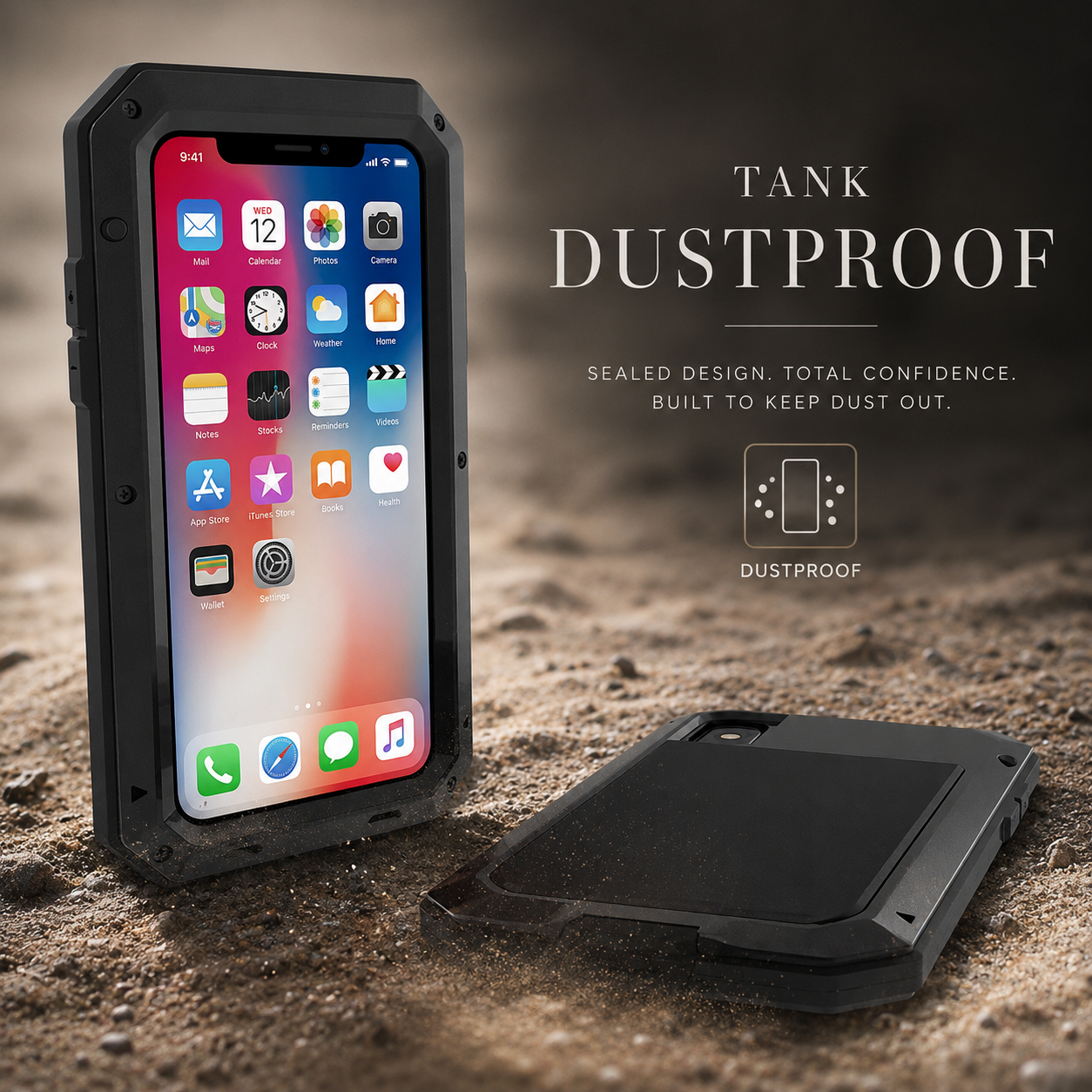 Premium iPhone Case Aluminum Metal Armor Bumper Shockproof Protective Cover Anti Fingerprint Non Slip Camera Protection Full Coverage Rugged Design