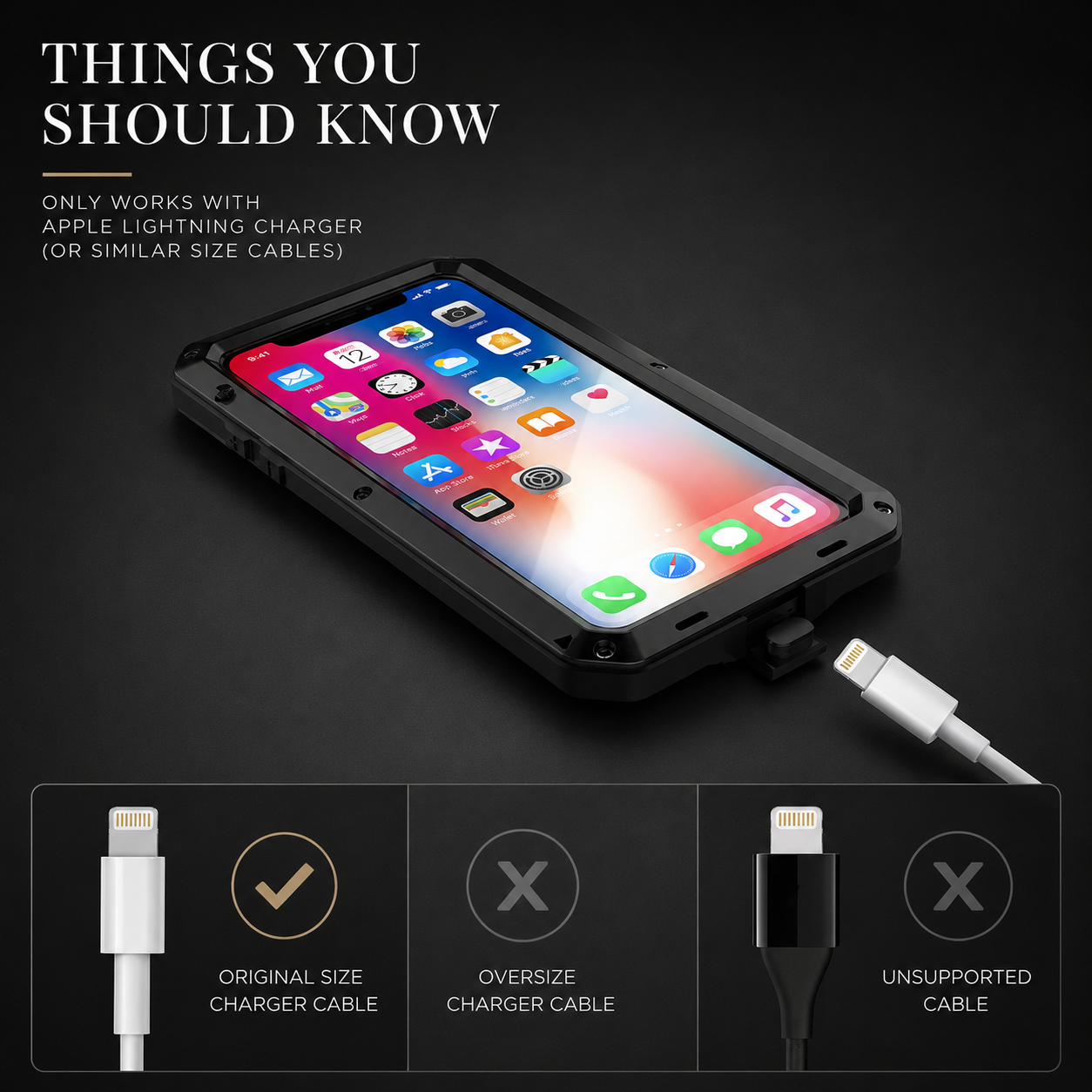 Premium iPhone Case Aluminum Metal Armor Bumper Shockproof Protective Cover Anti Fingerprint Non Slip Camera Protection Full Coverage Rugged Design