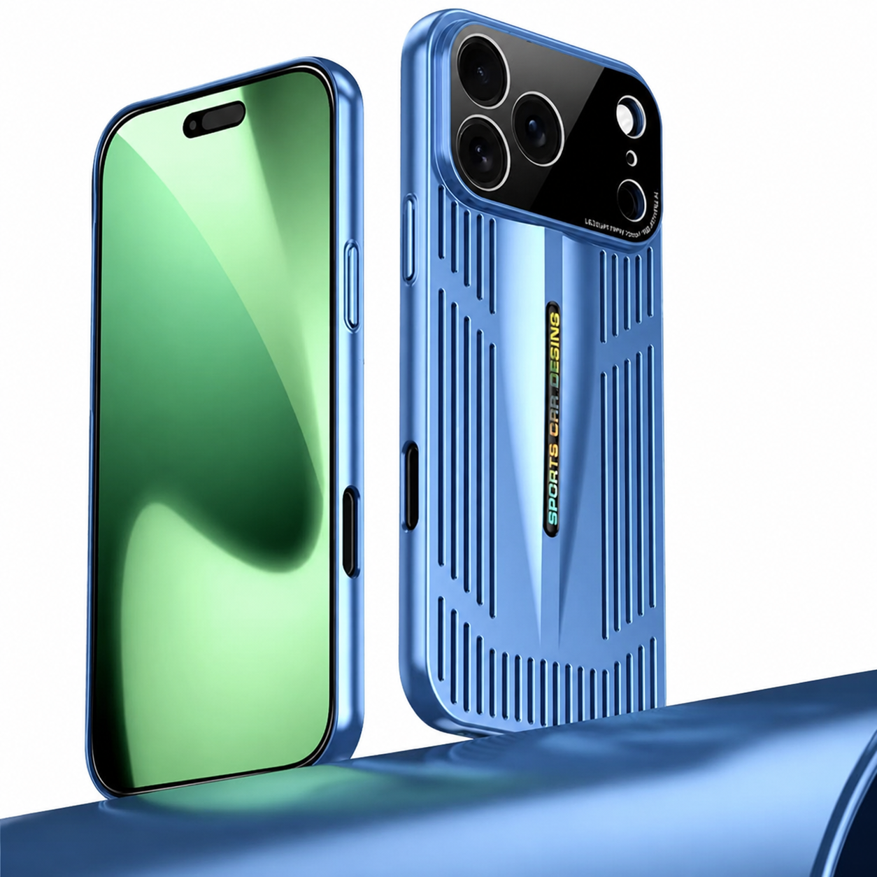 Premium iPhone Case Blade Style Cooling Heat Dissipation Shockproof PC TPU Protective Cover Slim Armor Plating Full Coverage Anti Scratch Design