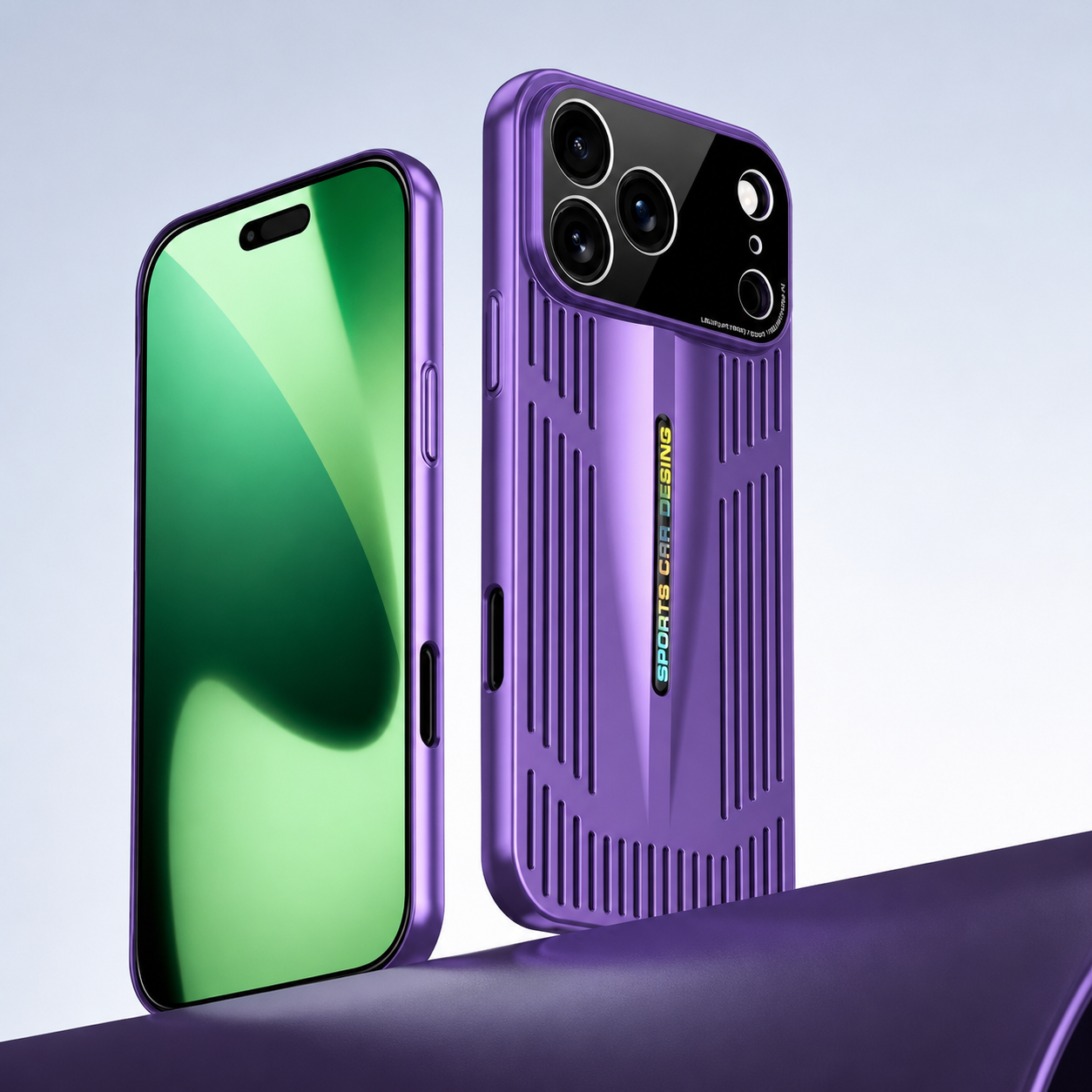 Premium iPhone Case Blade Style Cooling Heat Dissipation Shockproof PC TPU Protective Cover Slim Armor Plating Full Coverage Anti Scratch Design