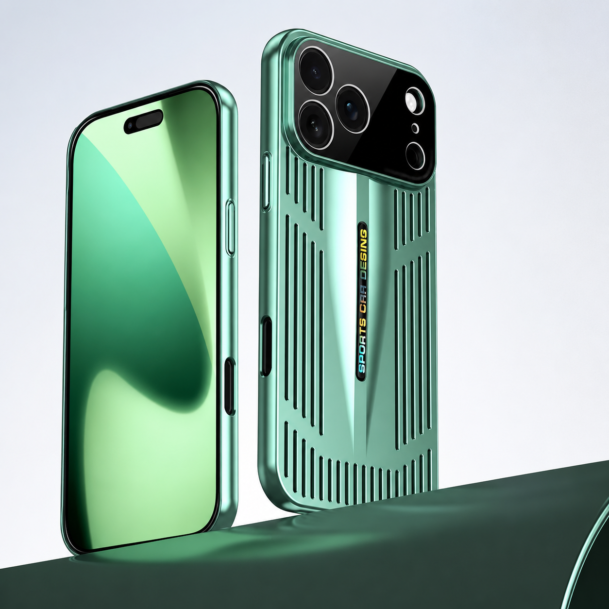 Premium iPhone Case Blade Style Cooling Heat Dissipation Shockproof PC TPU Protective Cover Slim Armor Plating Full Coverage Anti Scratch Design