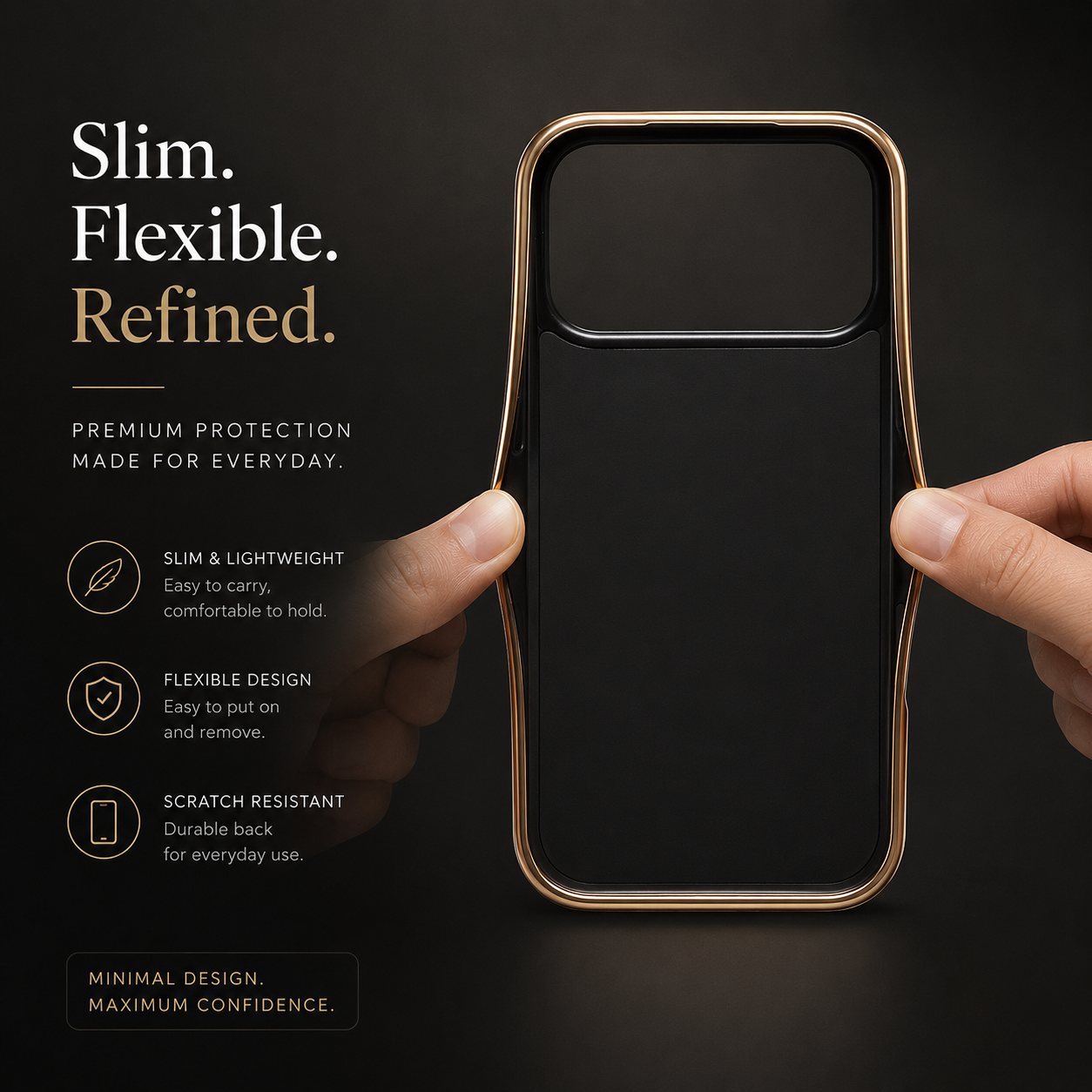 Premium iPhone Case Cowhide Leather Protective Cover MagSafe Compatible Electroplated Edge Camera Lens Protection Anti Fingerprint Non Slip Slim