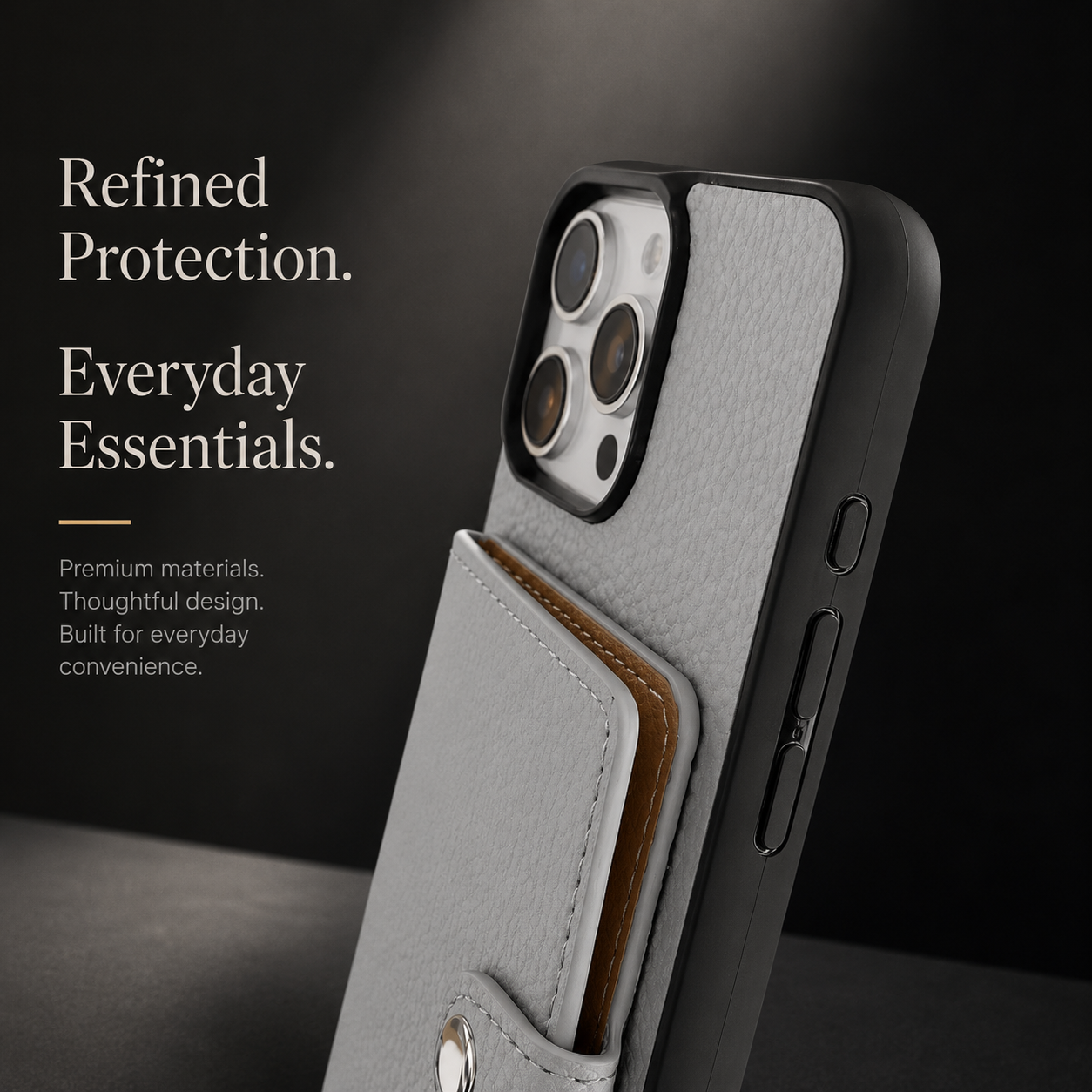 Premium iPhone Case Crossbody Wallet Cover Card Holder Zipper Coin Purse Lanyard Strap Shockproof PU Leather Protective Full Coverage Anti Scratch Design