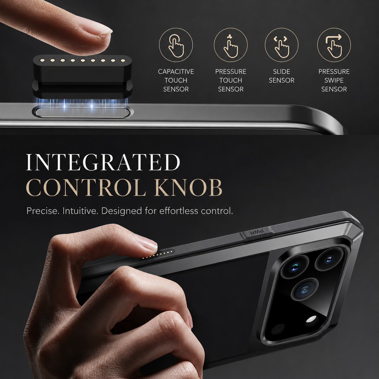 Premium iPhone Case Heavy Duty Metal Protective Cover Built In Glass Screen Protector Shockproof TPU PC Rugged Camera Protection Full Coverage