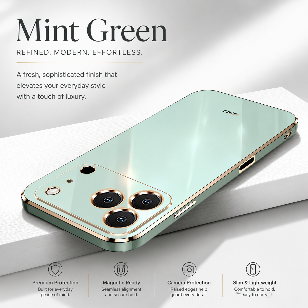 Premium iPhone Case Liquid Silicone Plating Shockproof Bumper Cover Anti Fingerprint Anti Scratch Slim Half Wrapped Protective Full Coverage Design