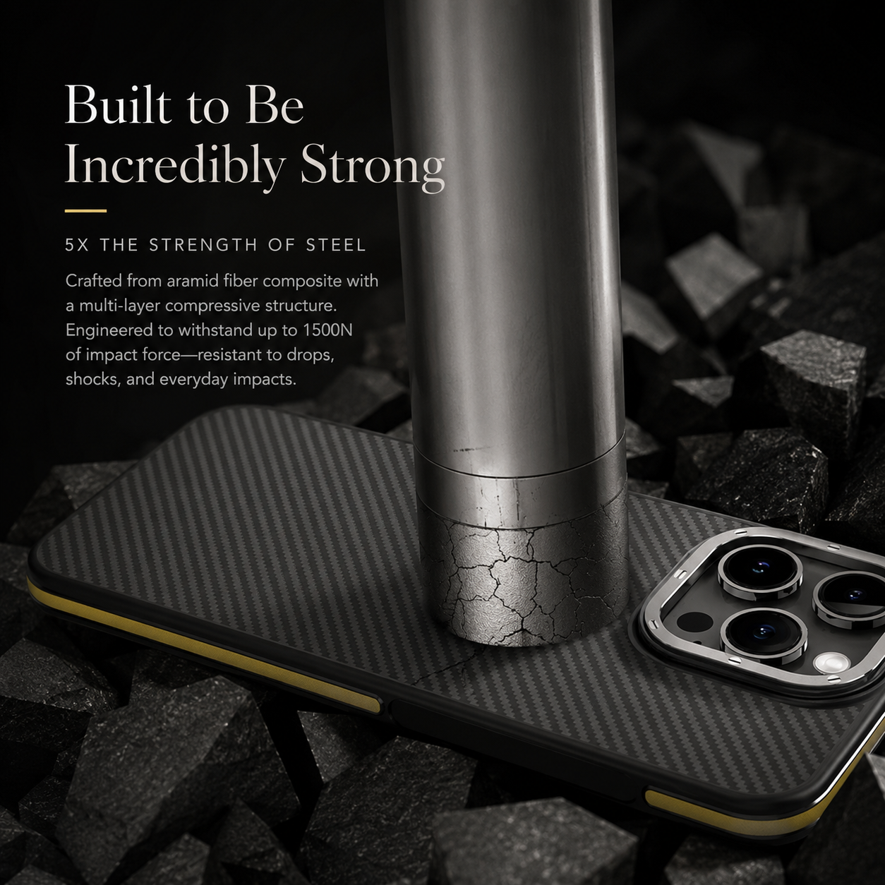 Premium iPhone Case MagSafe Compatible 600D Kevlar Aramid Fiber Magnetic Cover Shockproof Anti Fingerprint Slim Half Wrapped Protective Design
