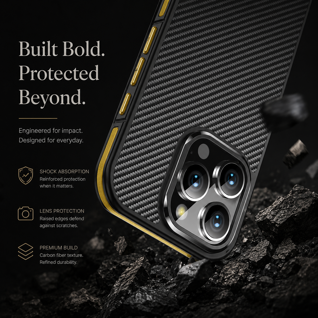 Premium iPhone Case MagSafe Compatible 600D Kevlar Magnetic Cover Metal Camera Ring Shockproof PC TPU Slim Half Wrapped Protective Design