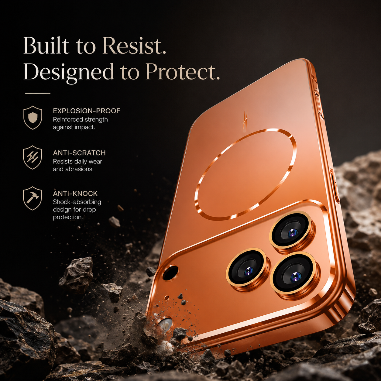 Premium iPhone Case MagSafe Compatible AG Matte Acrylic Protective Cover Magnetic Wireless Charging Camera Lens Protection Slim Hard Back Full Coverage