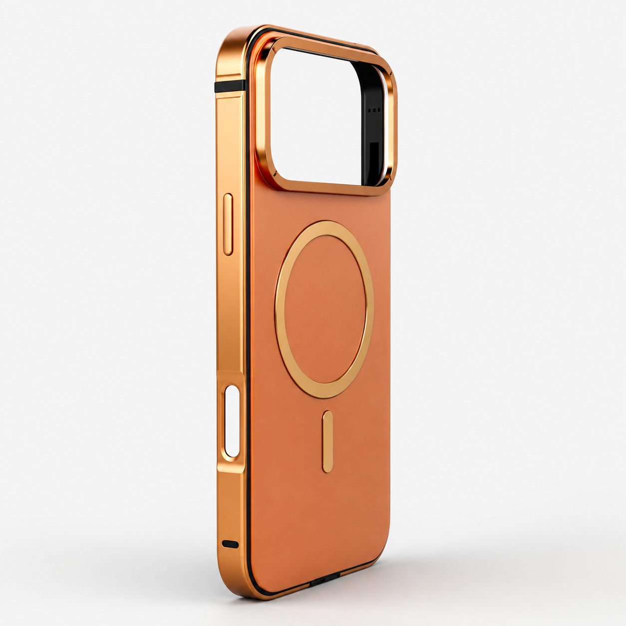 Premium iPhone Case MagSafe Compatible Aluminum Alloy Frame Metal Protective Cover Shockproof Camera Lens Protection Anti Drop Slim Wireless Charging
