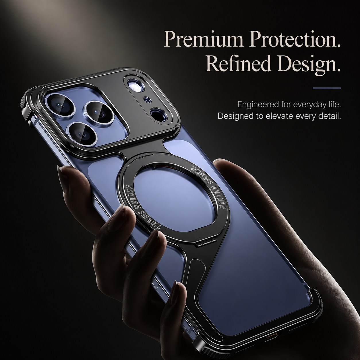 Premium iPhone Case MagSafe Compatible Aluminum Alloy Frameless Magnetic Bumper Z Shape Shockproof Metal Edge Slim Lightweight Camera Protection