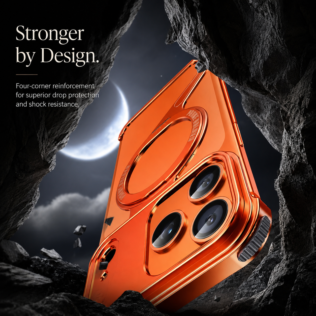 Premium iPhone Case MagSafe Compatible Aluminum Alloy Frameless Magnetic Bumper Z Shape Shockproof Metal Edge Slim Lightweight Camera Protection