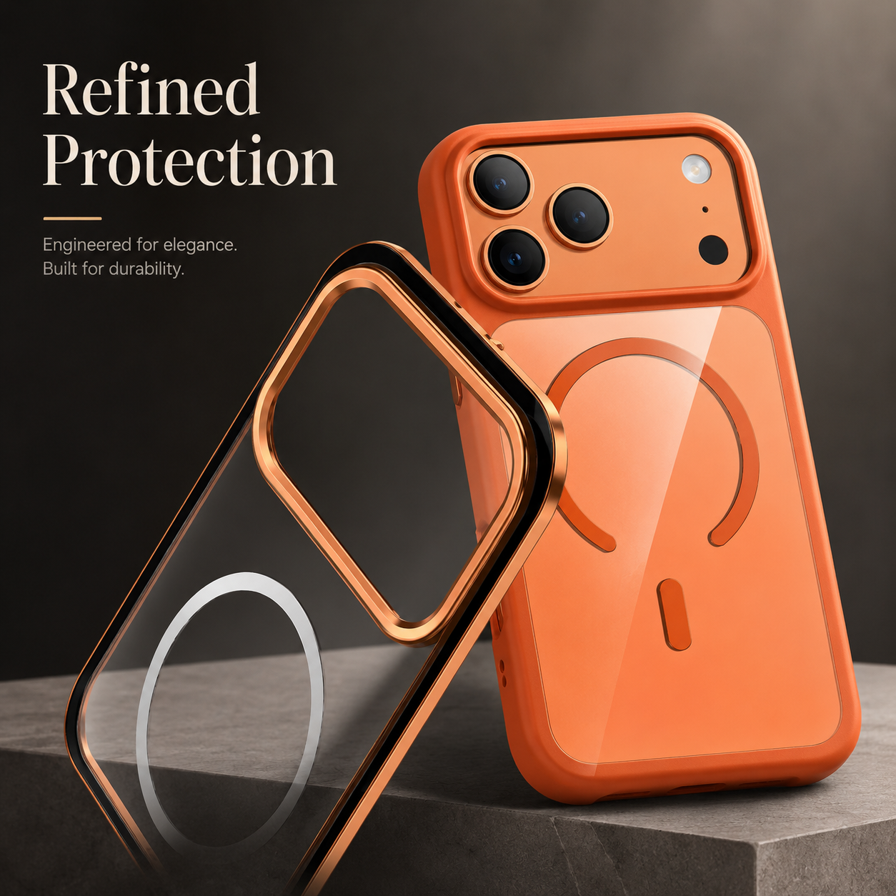 Premium iPhone Case MagSafe Compatible Aluminum Alloy Frosted Backplate Protective Cover Shockproof Anti Fingerprint Slim Lightweight Camera Protection Full Coverage
