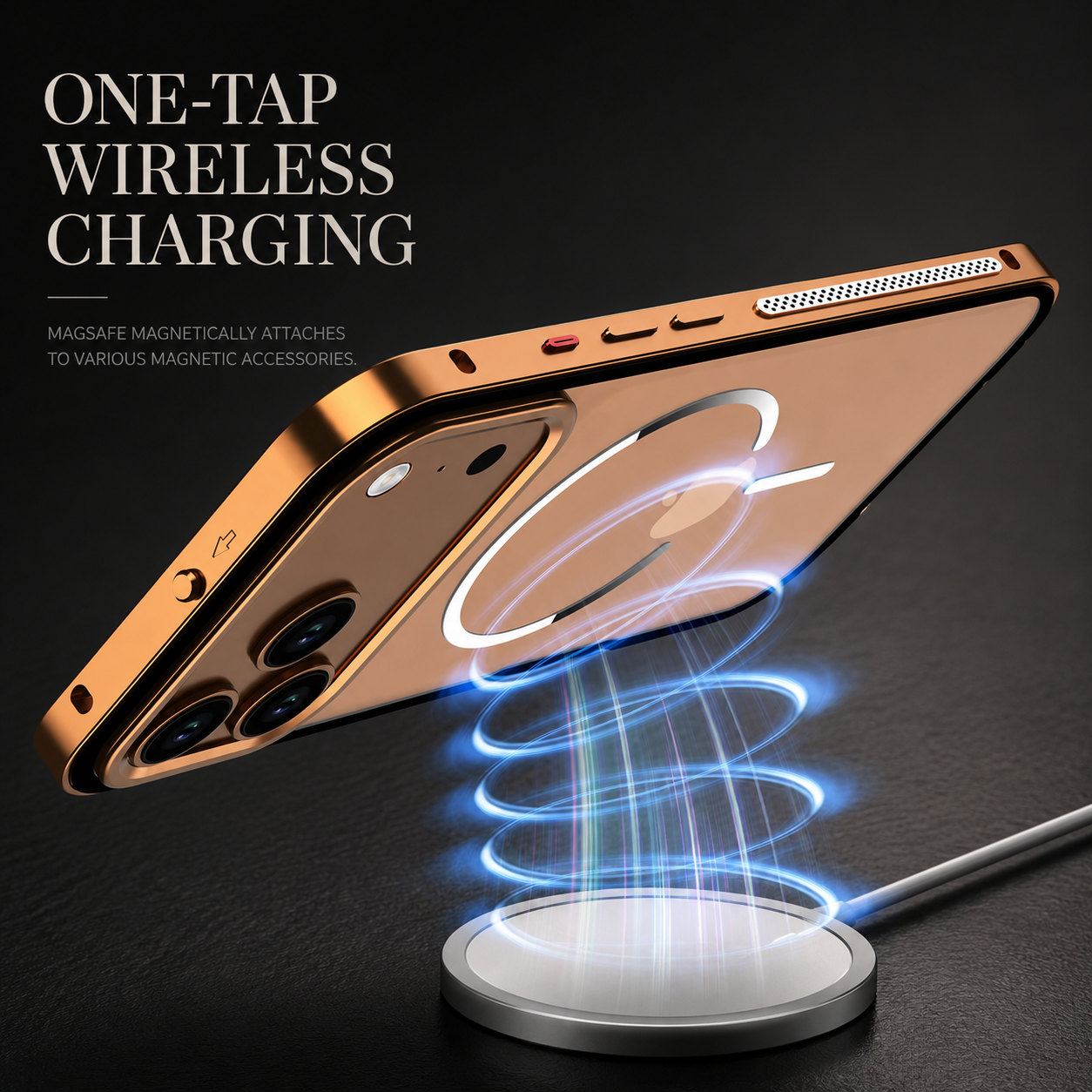 Premium iPhone Case MagSafe Compatible Aluminum Alloy Frosted Backplate Protective Cover Shockproof Anti Fingerprint Slim Lightweight Camera Protection Full Coverage