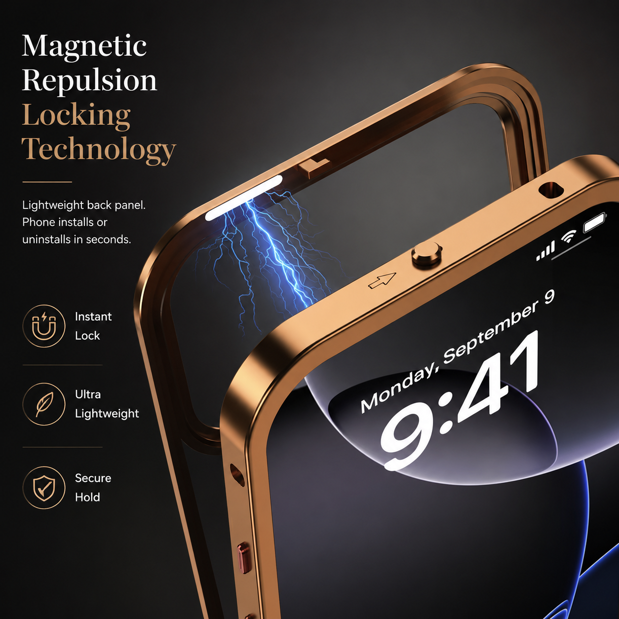 Premium iPhone Case MagSafe Compatible Aluminum Alloy Frosted Backplate Protective Cover Shockproof Anti Fingerprint Slim Lightweight Camera Protection Full Coverage