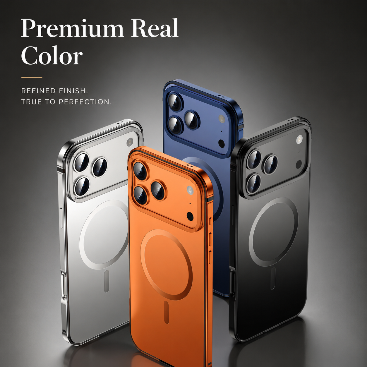 Premium iPhone Case MagSafe Compatible Aluminum Alloy Matte Cover Shockproof Hard Back Magnetic Glass Camera Protection Slim Lightweight Full Coverage