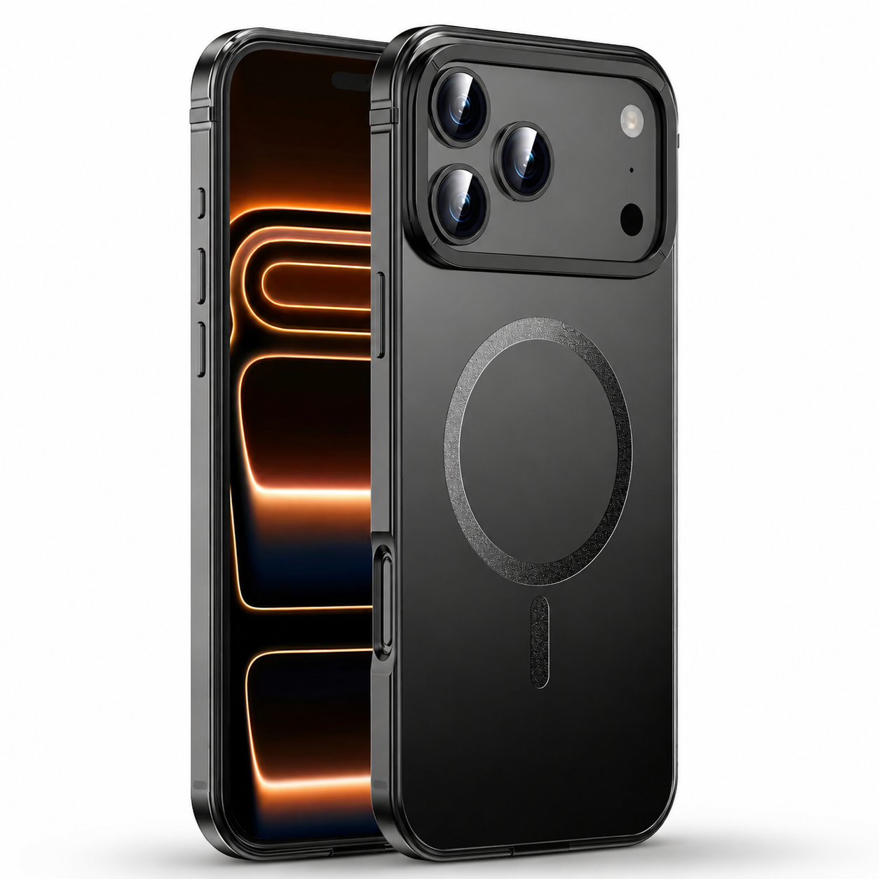 Premium iPhone Case MagSafe Compatible Aluminum Alloy Matte Cover Shockproof Hard Back Magnetic Glass Camera Protection Slim Lightweight Full Coverage