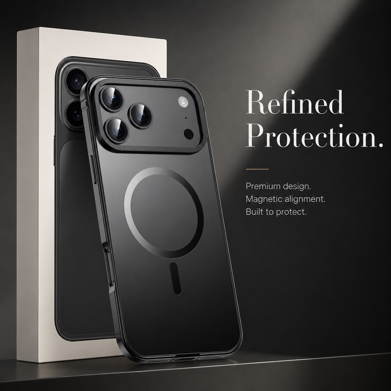 Premium iPhone Case MagSafe Compatible Aluminum Alloy Matte Hard Back Cover Shockproof Magnetic Glass Camera Protection Anti Fingerprint Slim Lightweight Protective Case