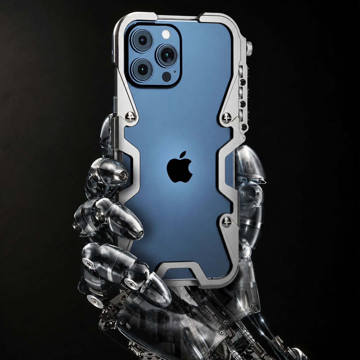 Premium iPhone Case MagSafe Compatible Aluminum Armor Bumper Rugged Protective Cover Shockproof Metal Frame Heavy Duty Slim Industrial Design