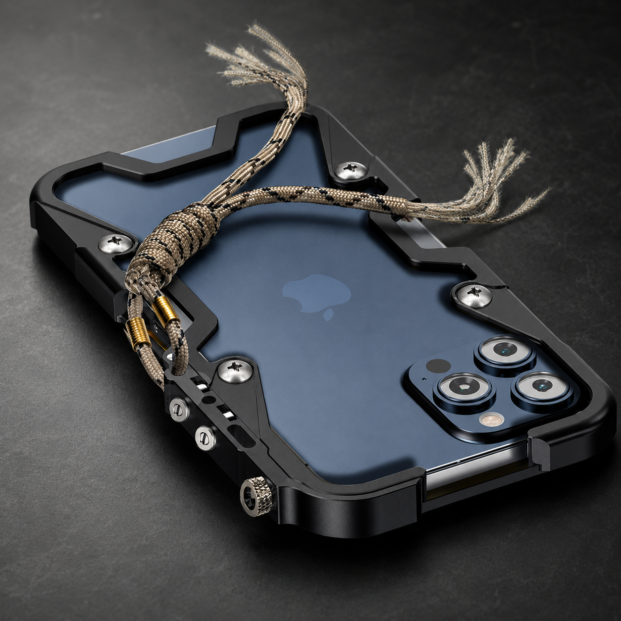 Premium iPhone Case MagSafe Compatible Aluminum Armor Bumper Rugged Protective Cover Shockproof Metal Frame Heavy Duty Slim Industrial Design