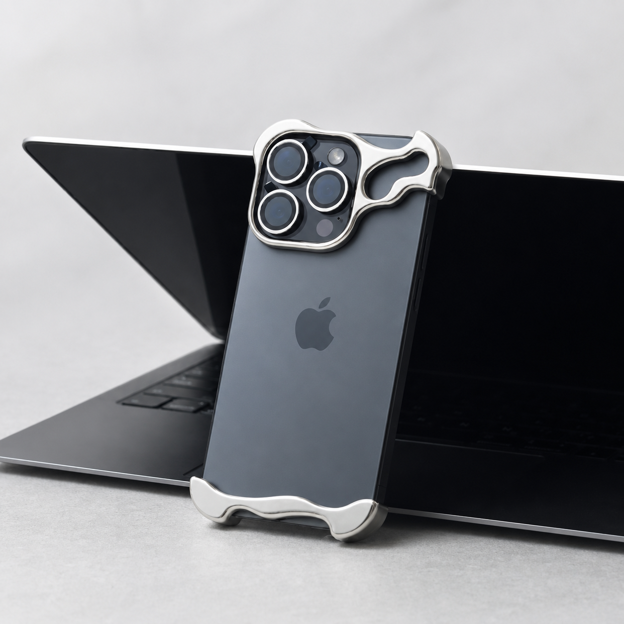 Premium iPhone Case MagSafe Compatible Aluminum Bumper Ultra Thin Metal Frame Cover Shockproof Camera Lens Protection Slim Minimal Design Full Coverage