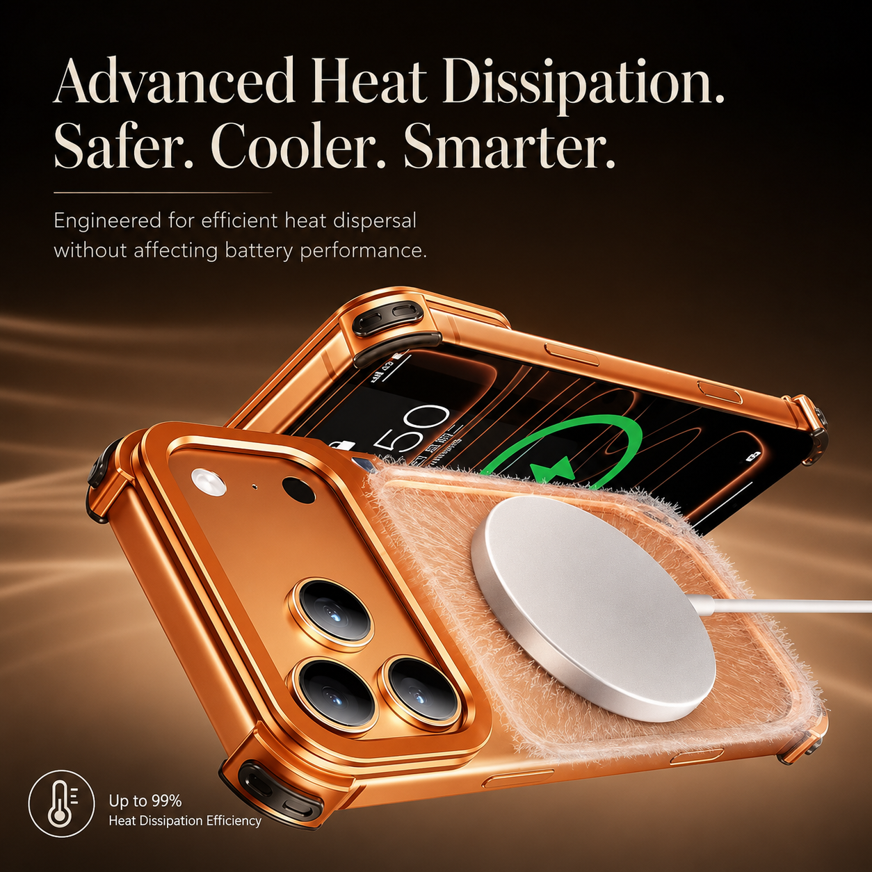 Premium iPhone Case MagSafe Compatible Aluminum Frame Bumper Protective Cover Metal Camera Lens Protection Shockproof Lightweight Non Slip Open Back Design
