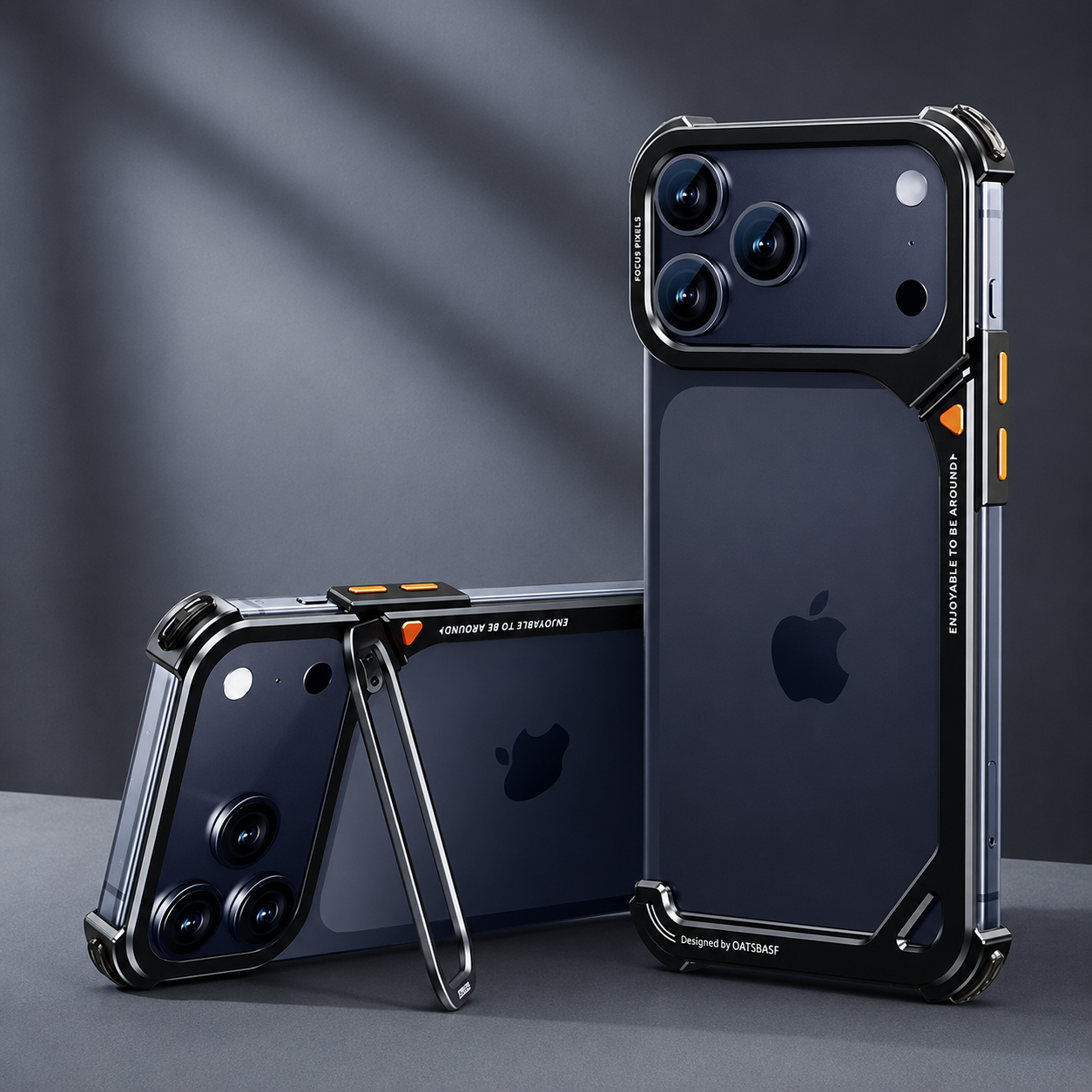 Premium iPhone Case MagSafe Compatible Aluminum Frame Bumper Protective Cover Metal Camera Lens Protection Shockproof Lightweight Non Slip Open Back Design