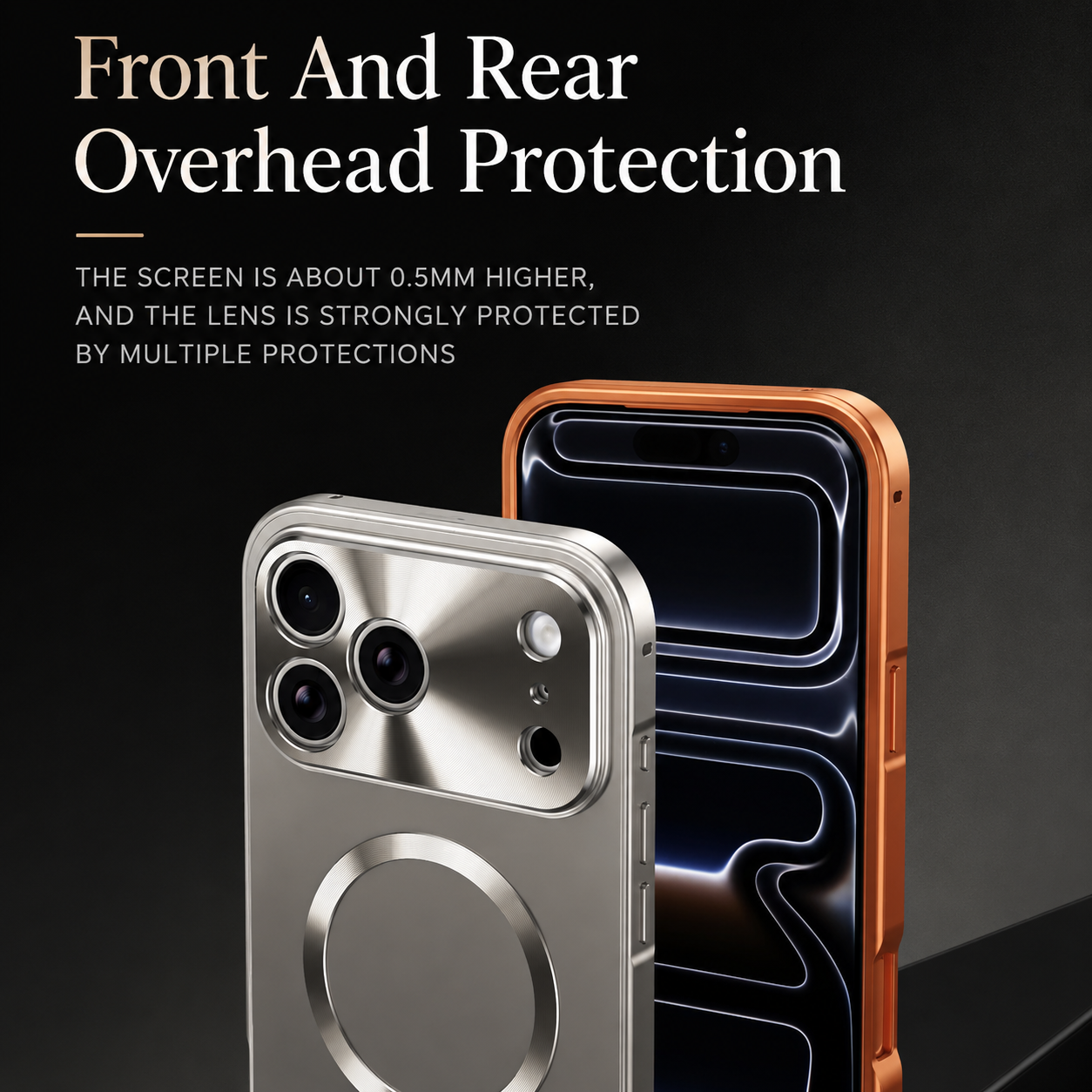 Premium iPhone Case MagSafe Compatible Aluminum Frame Frosted PC Back Ultra Thin Matte Cover Magnetic Shockproof Protective Anti Scratch Slim Design