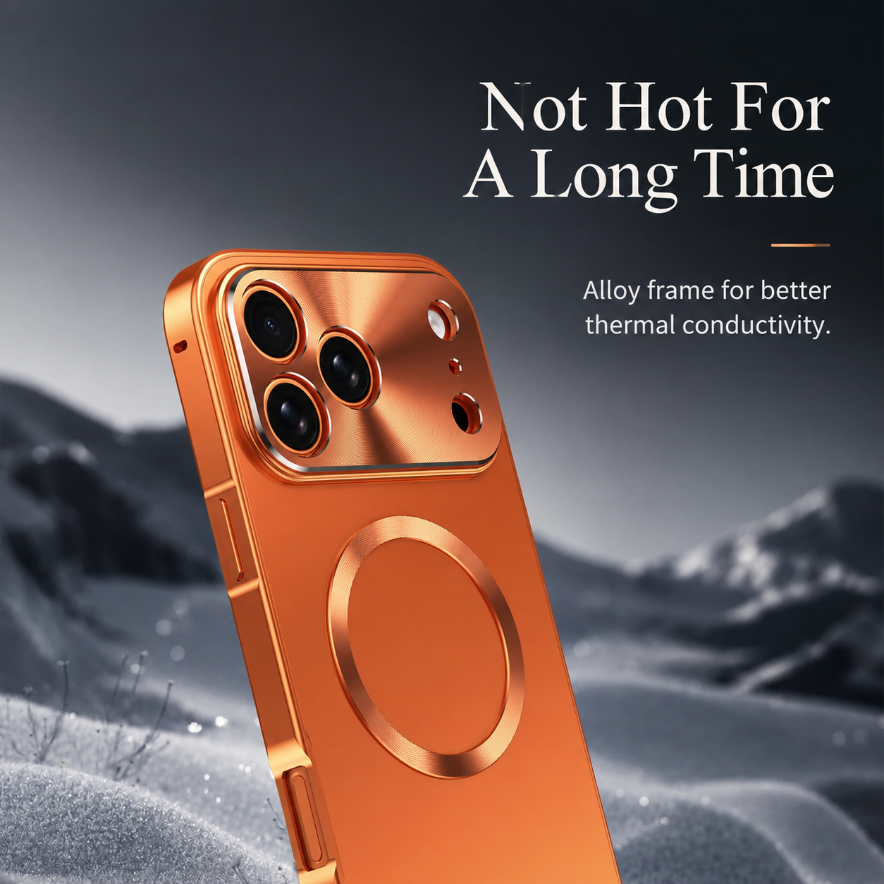 Premium iPhone Case MagSafe Compatible Aluminum Frame Frosted PC Back Ultra Thin Matte Cover Magnetic Shockproof Protective Anti Scratch Slim Design