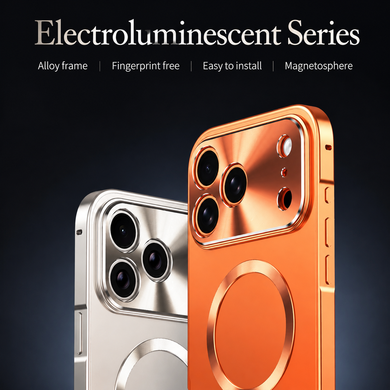 Premium iPhone Case MagSafe Compatible Aluminum Frame Frosted PC Back Ultra Thin Matte Cover Magnetic Shockproof Protective Anti Scratch Slim Design