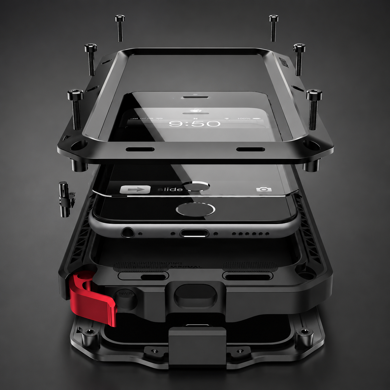 Premium iPhone Case MagSafe Compatible Aluminum Full Body Cover Waterproof Metal Frame Tempered Glass Shockproof Protective Camera Lens Guard Design