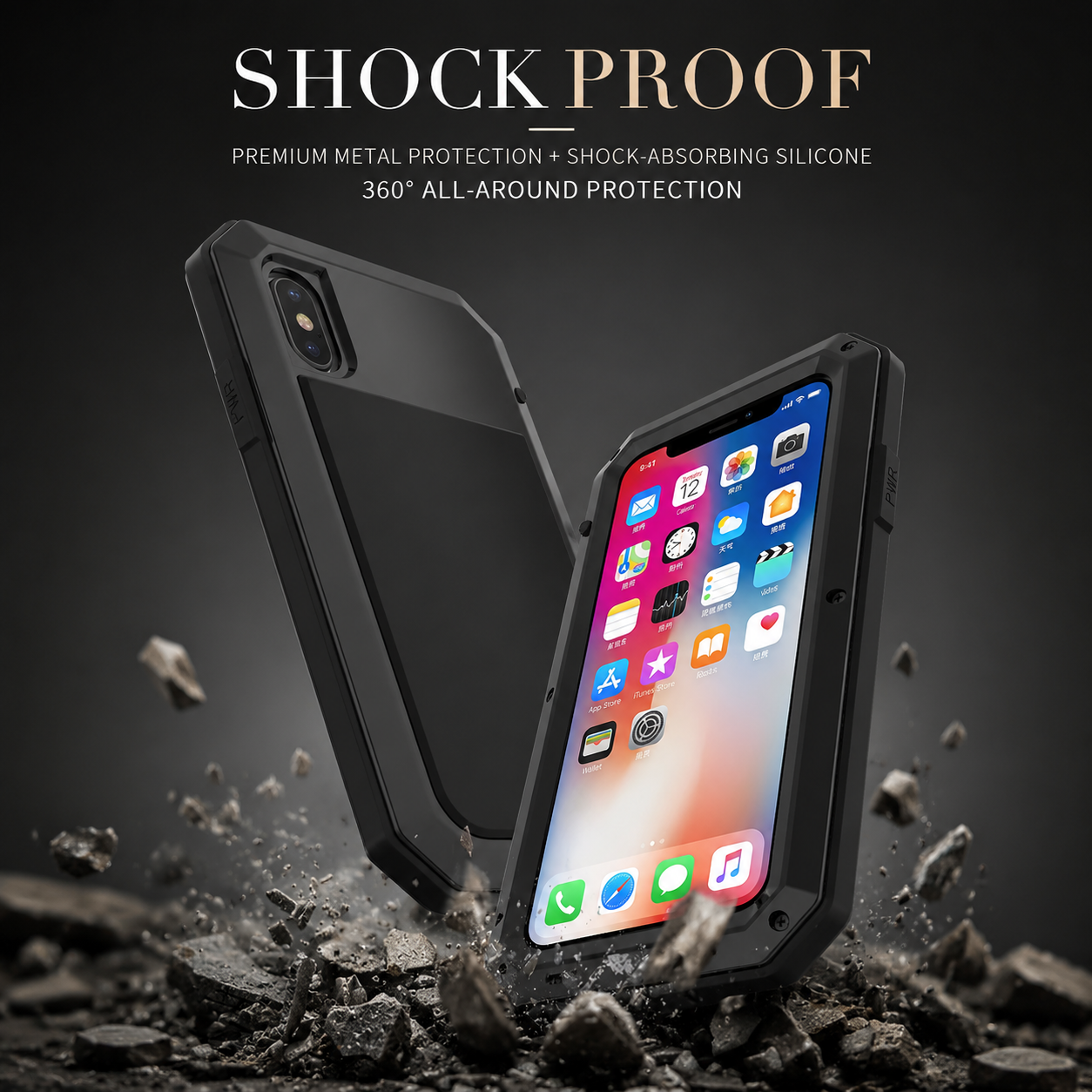 Premium iPhone Case MagSafe Compatible Aluminum Full Body Cover Waterproof Metal Frame Tempered Glass Shockproof Protective Camera Lens Guard Design