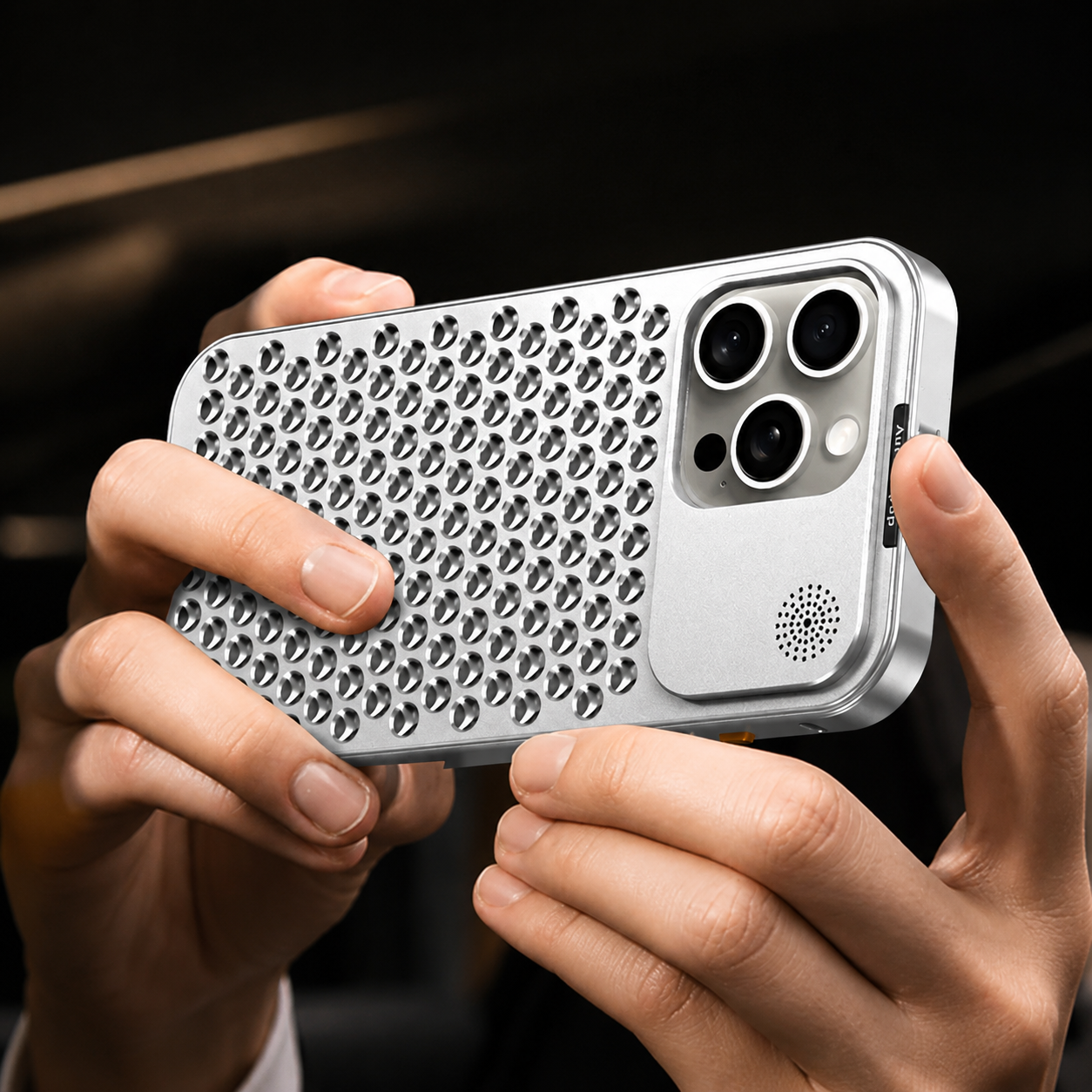 Premium iPhone Case MagSafe Compatible Aluminum Metal Frame Heat Dissipation Magnetic Cover Shockproof Protective Camera Lens Guard Slim Full Coverage