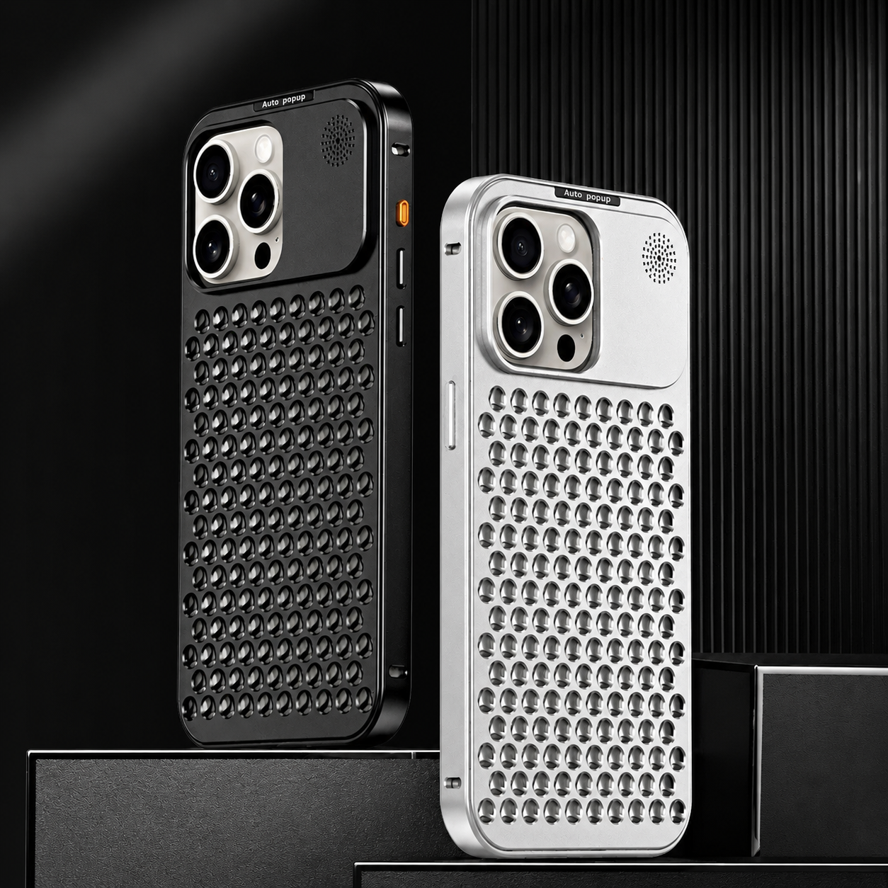 Premium iPhone Case MagSafe Compatible Aluminum Metal Frame Heat Dissipation Magnetic Cover Shockproof Protective Camera Lens Guard Slim Full Coverage