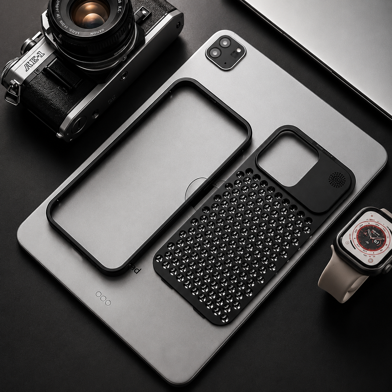 Premium iPhone Case MagSafe Compatible Aluminum Metal Frame Heat Dissipation Magnetic Cover Shockproof Protective Camera Lens Guard Slim Full Coverage