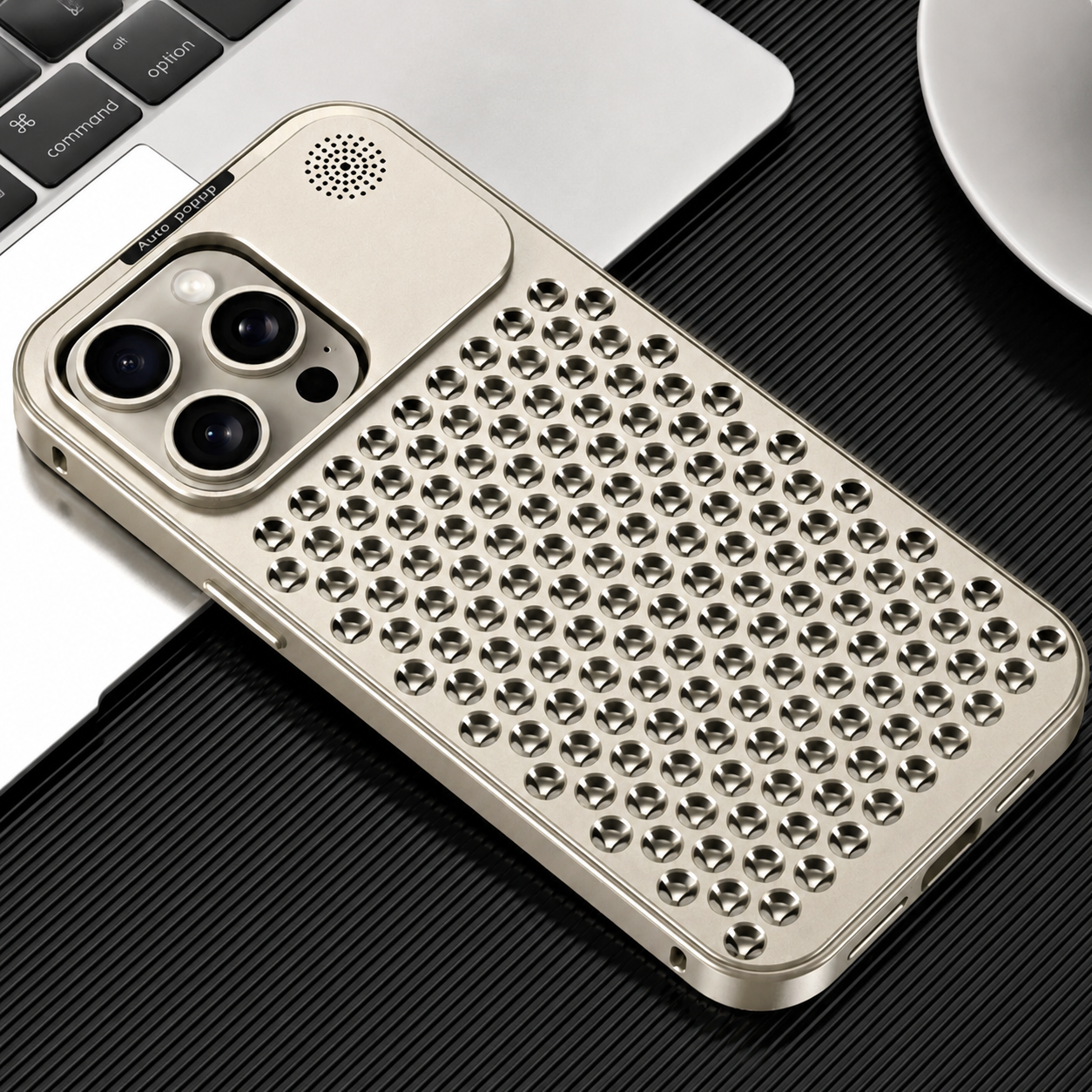 Premium iPhone Case MagSafe Compatible Aluminum Metal Frame Heat Dissipation Magnetic Cover Shockproof Protective Camera Lens Guard Slim Full Coverage